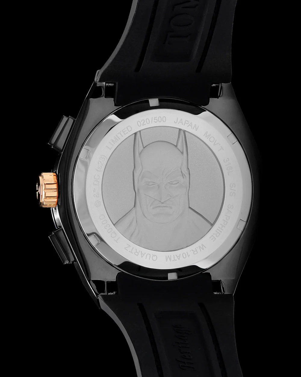 DC Batman TQ030D-D1 (Black) Black Lychee Strap - Image 3