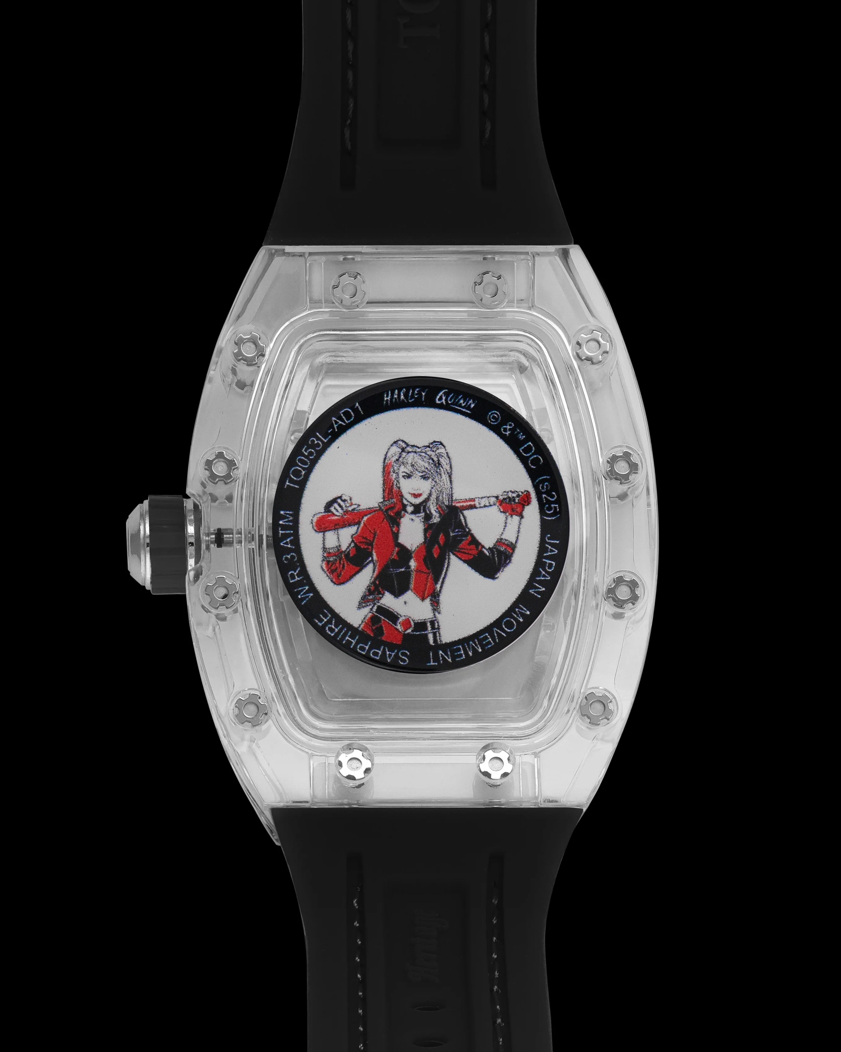 DC Harley Quinn TQ053L-AD1 Watch – Leather Hybrid Strap - Image 2
