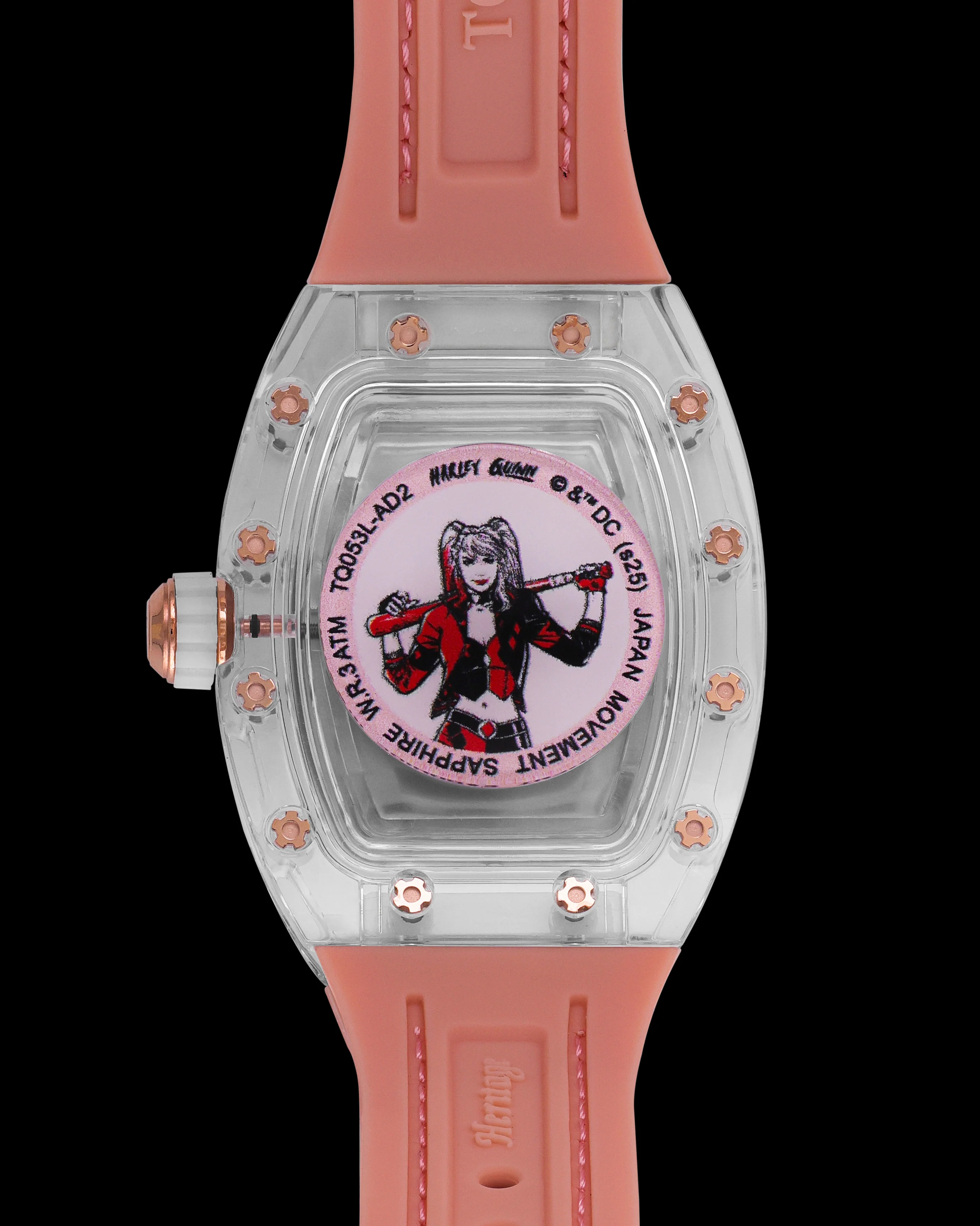 DC Harley Quinn TQ053L-AD2 Watch – Leather Hybrid Strap - Image 2