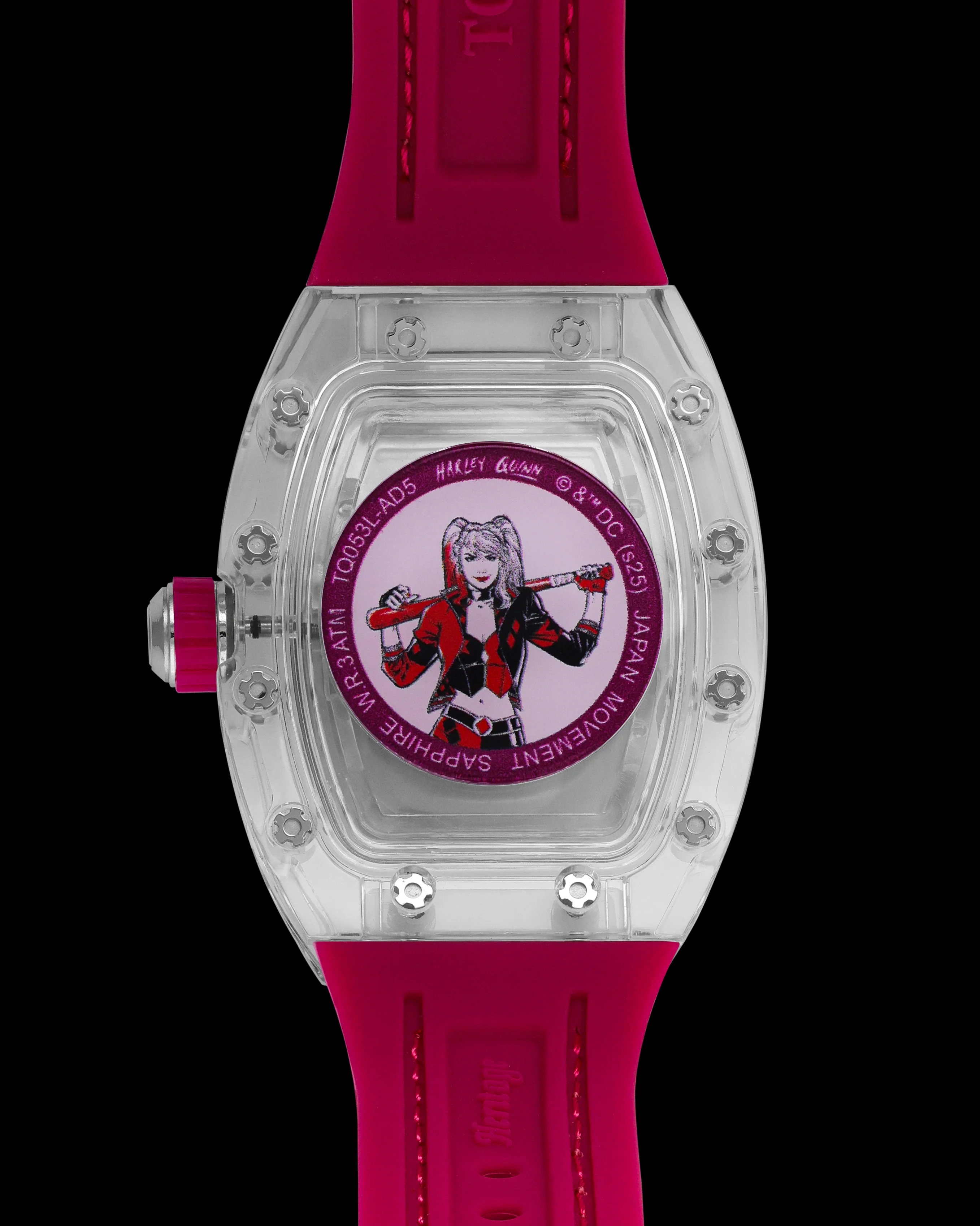 DC Harley Quinn TQ053L-AD5 Watch – Leather Hybrid Strap - Image 2