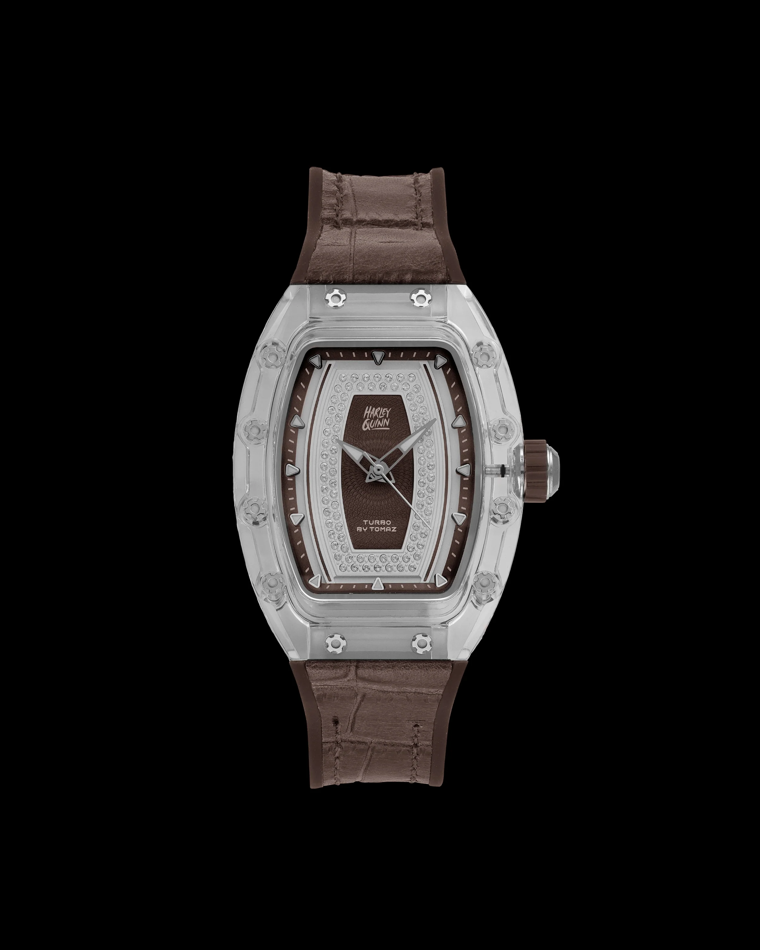 DC Harley Quinn TQ053L-AD7 Watch – Leather Hybrid Strap