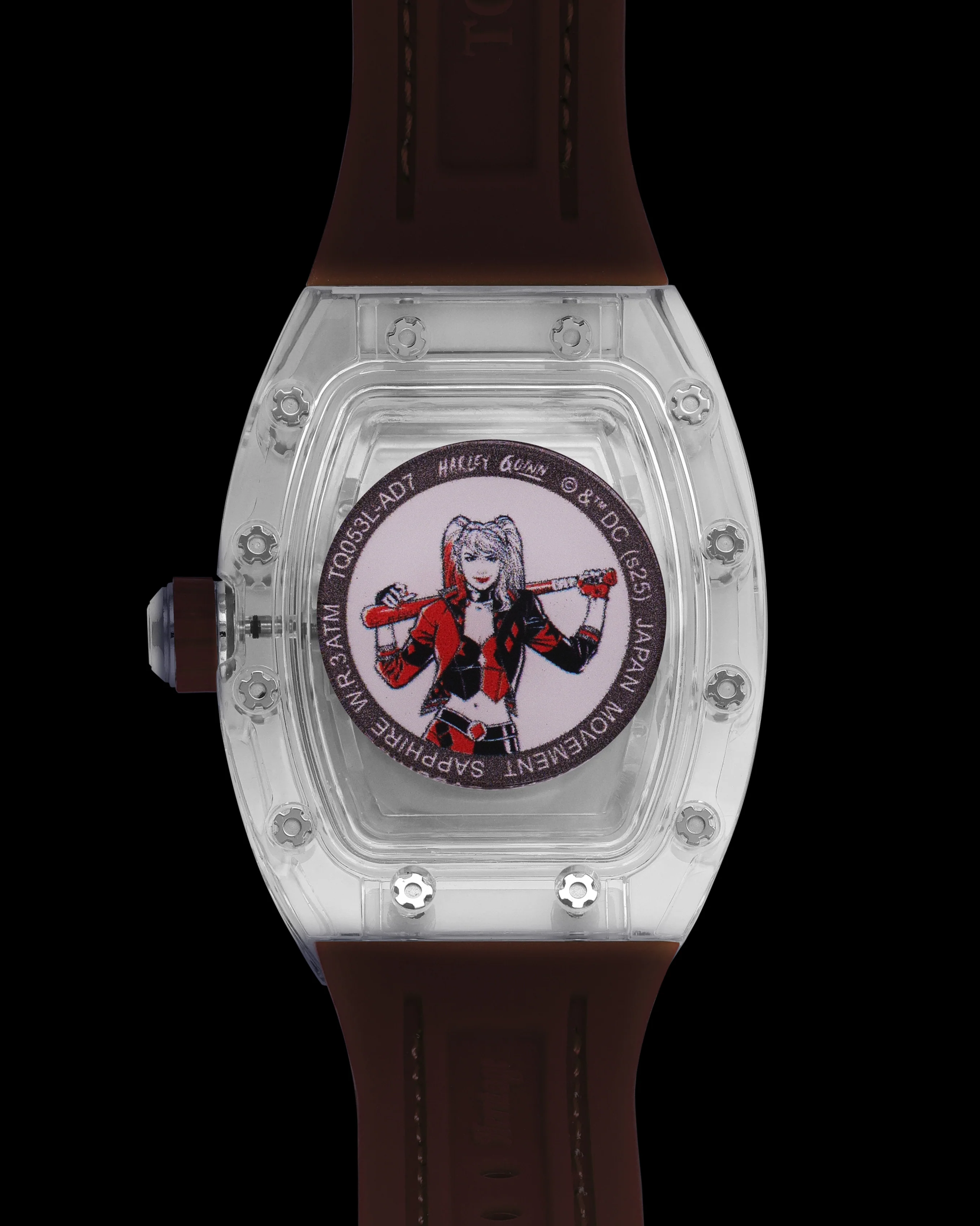 DC Harley Quinn TQ053L-AD7 Watch – Leather Hybrid Strap - Image 2