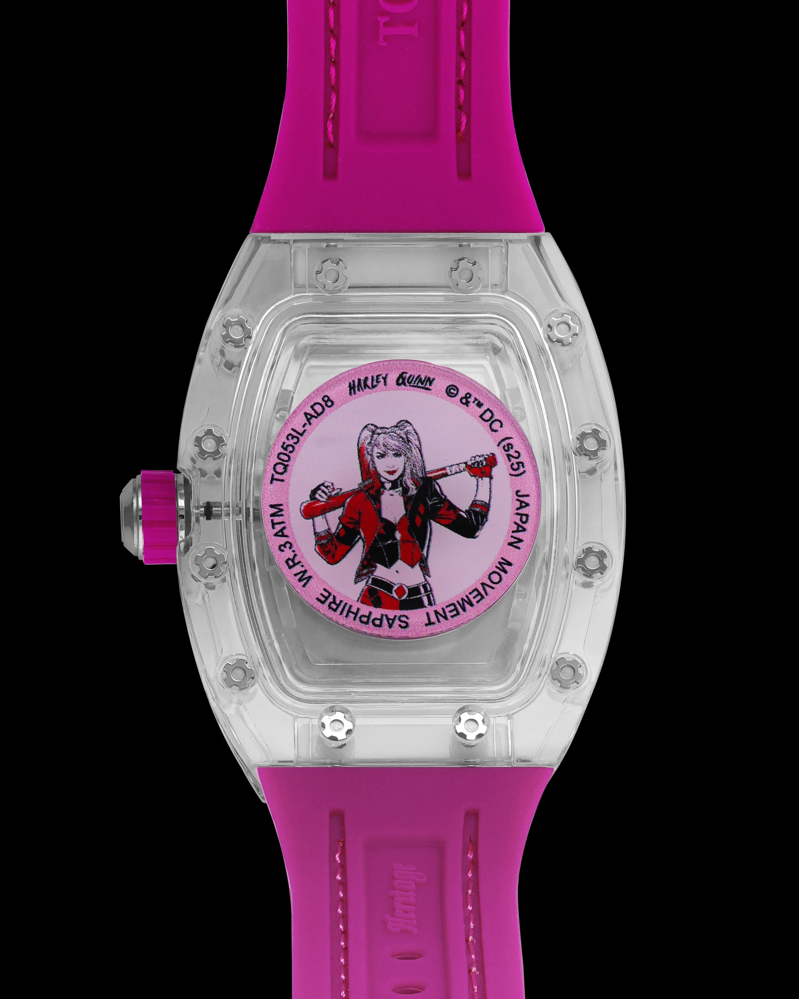 DC Harley Quinn TQ053L-AD8 Watch – Leather Hybrid Strap - Image 2