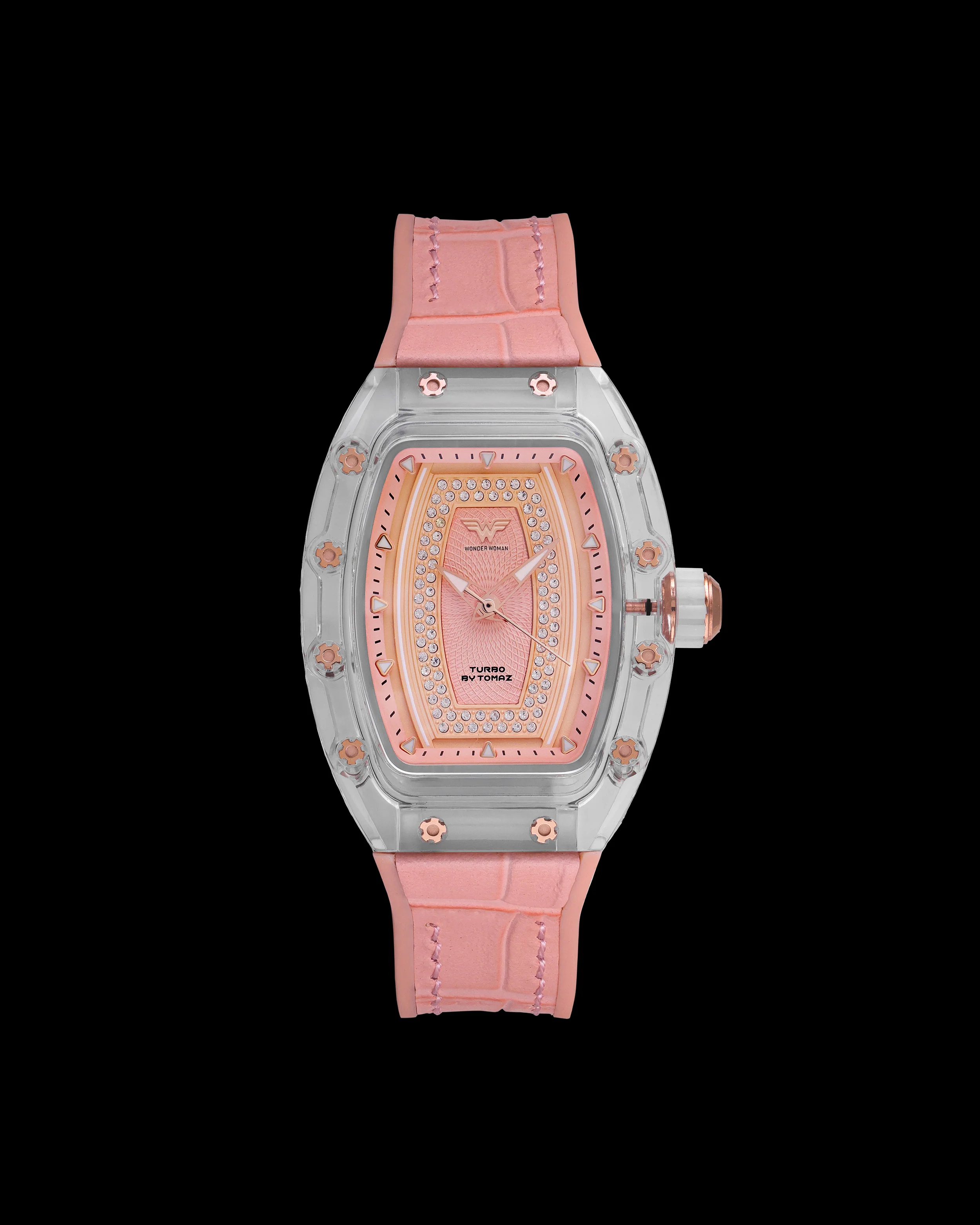 DC Wonder Woman TQ053L-BD1 Watch – Leather Hybrid Strap
