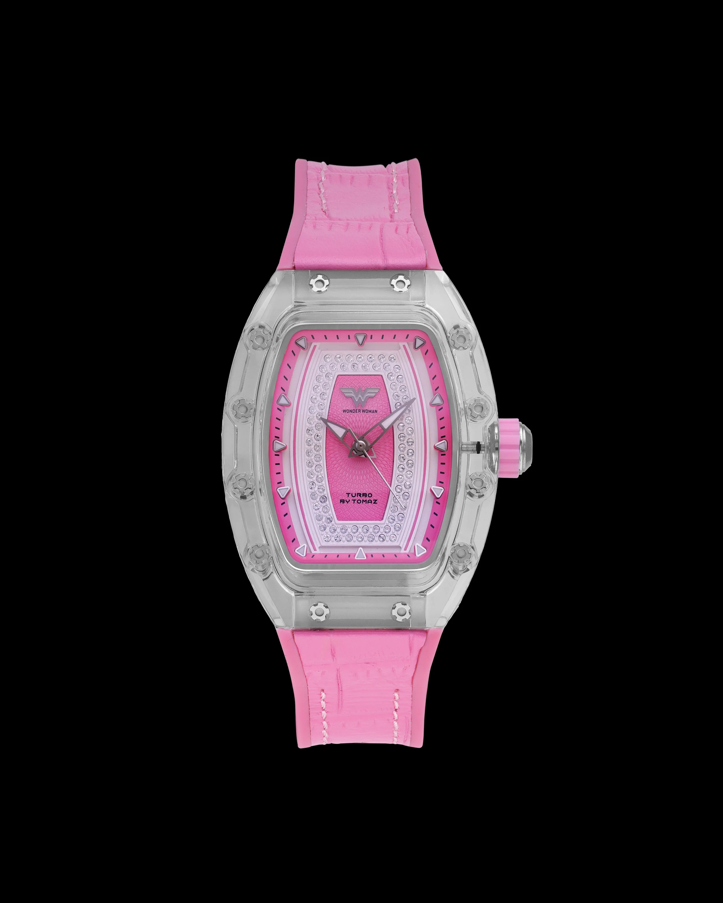 DC Wonder Woman TQ053L-BD3 Watch – Leather Hybrid Strap