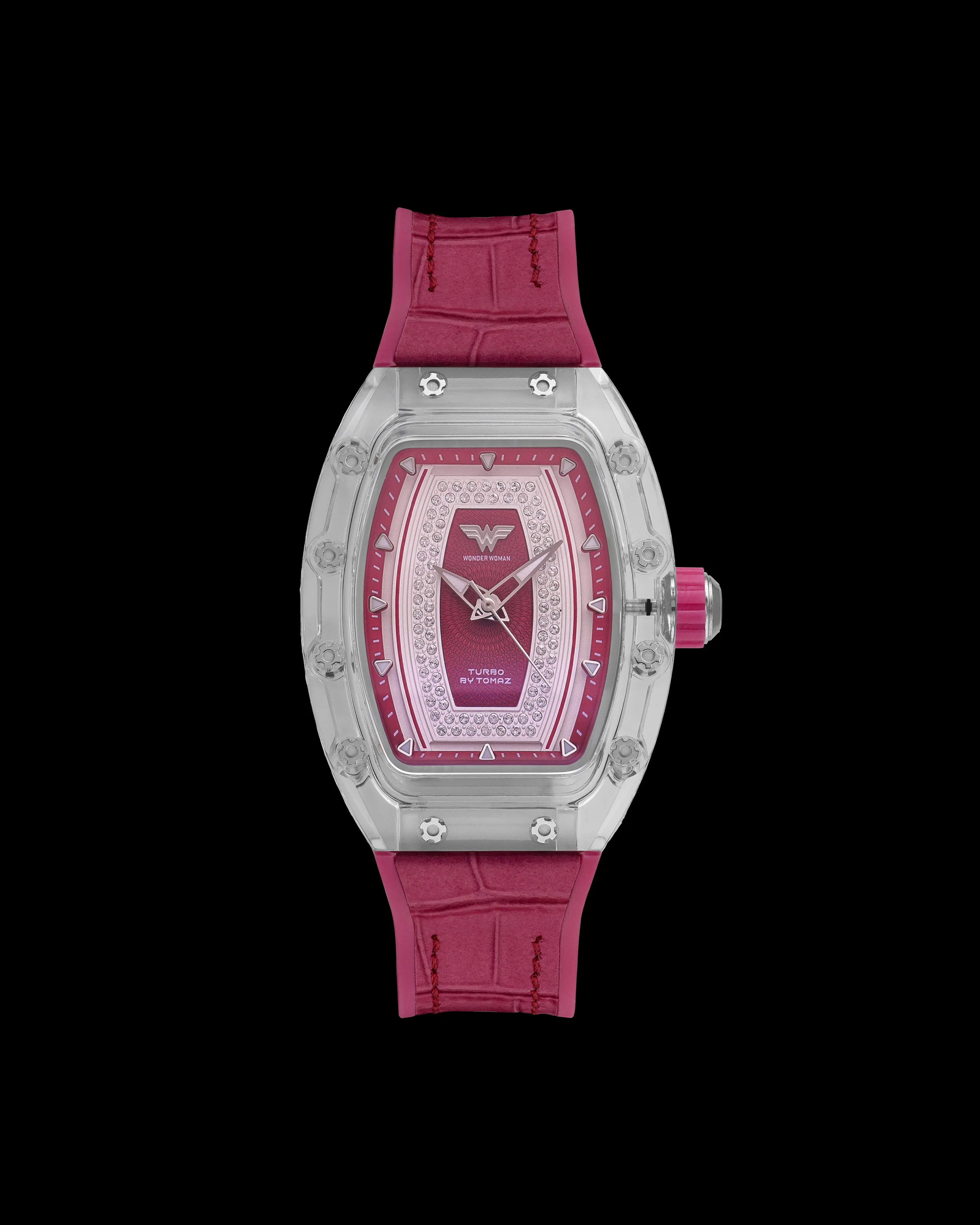 DC Wonder Woman TQ053L-BD4 Watch – Leather Hybrid Strap