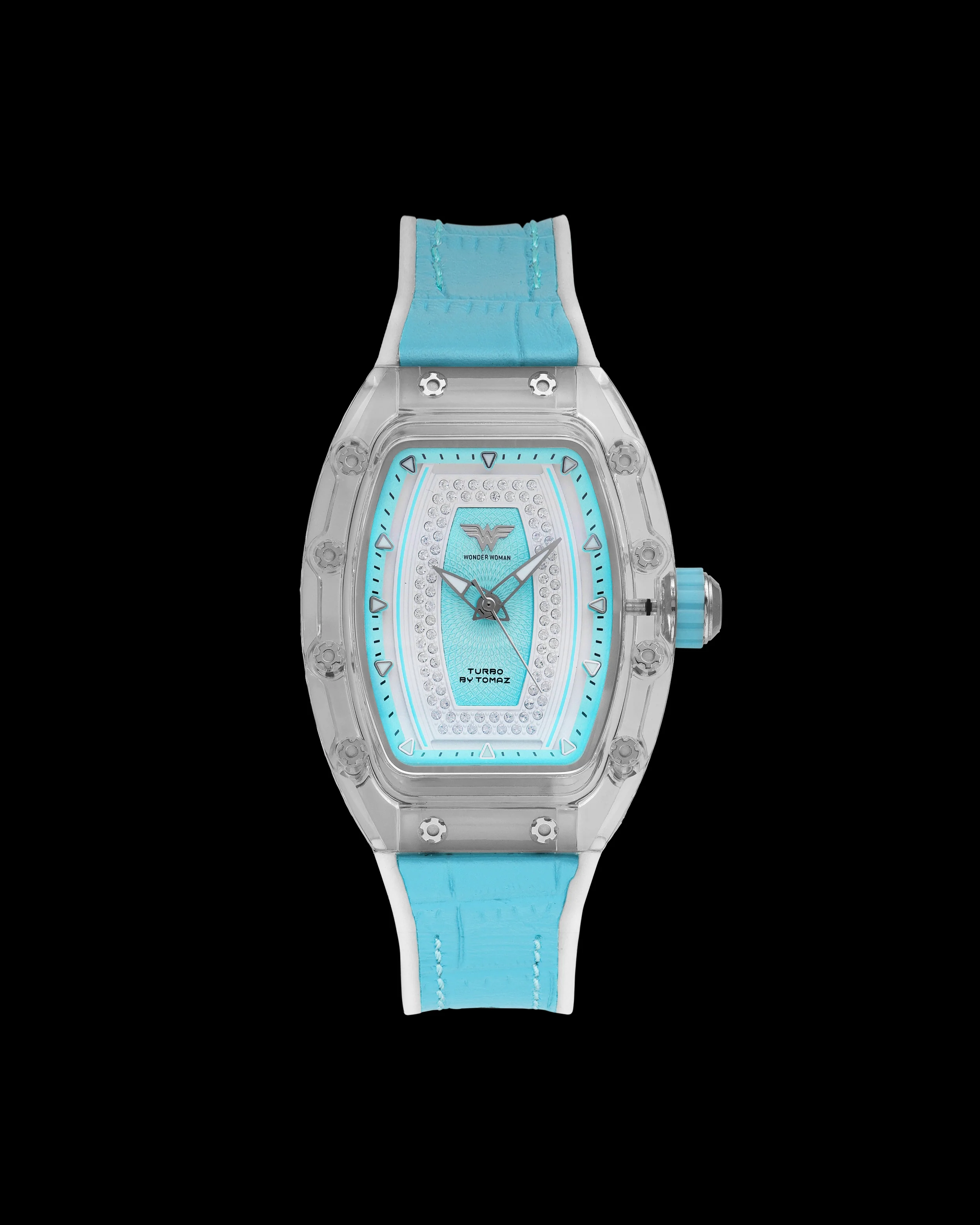 DC Wonder Woman TQ053L-BD5 Watch – Leather Hybrid Strap