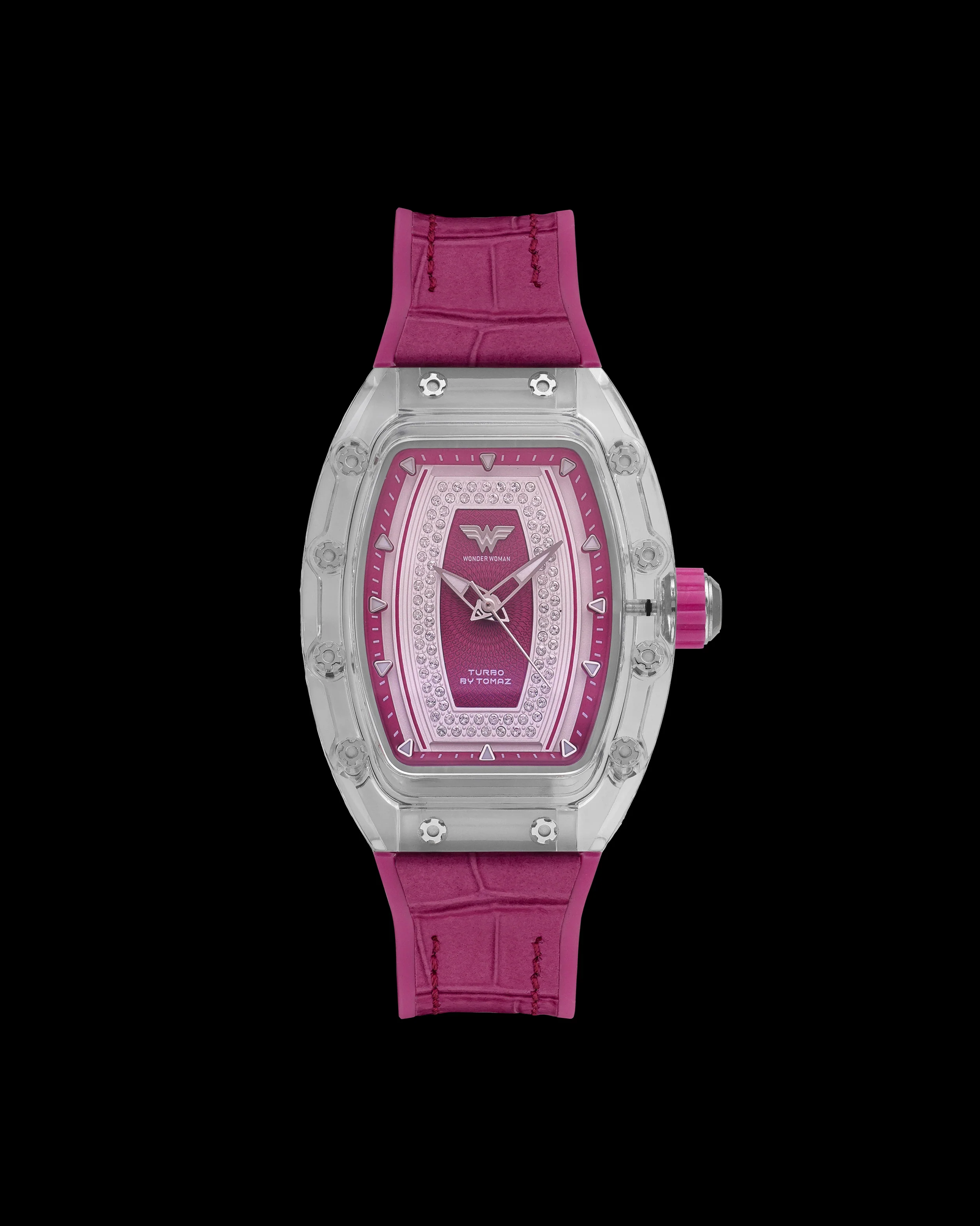 DC Wonder Woman TQ053L-BD8 Watch – Leather Hybrid Strap