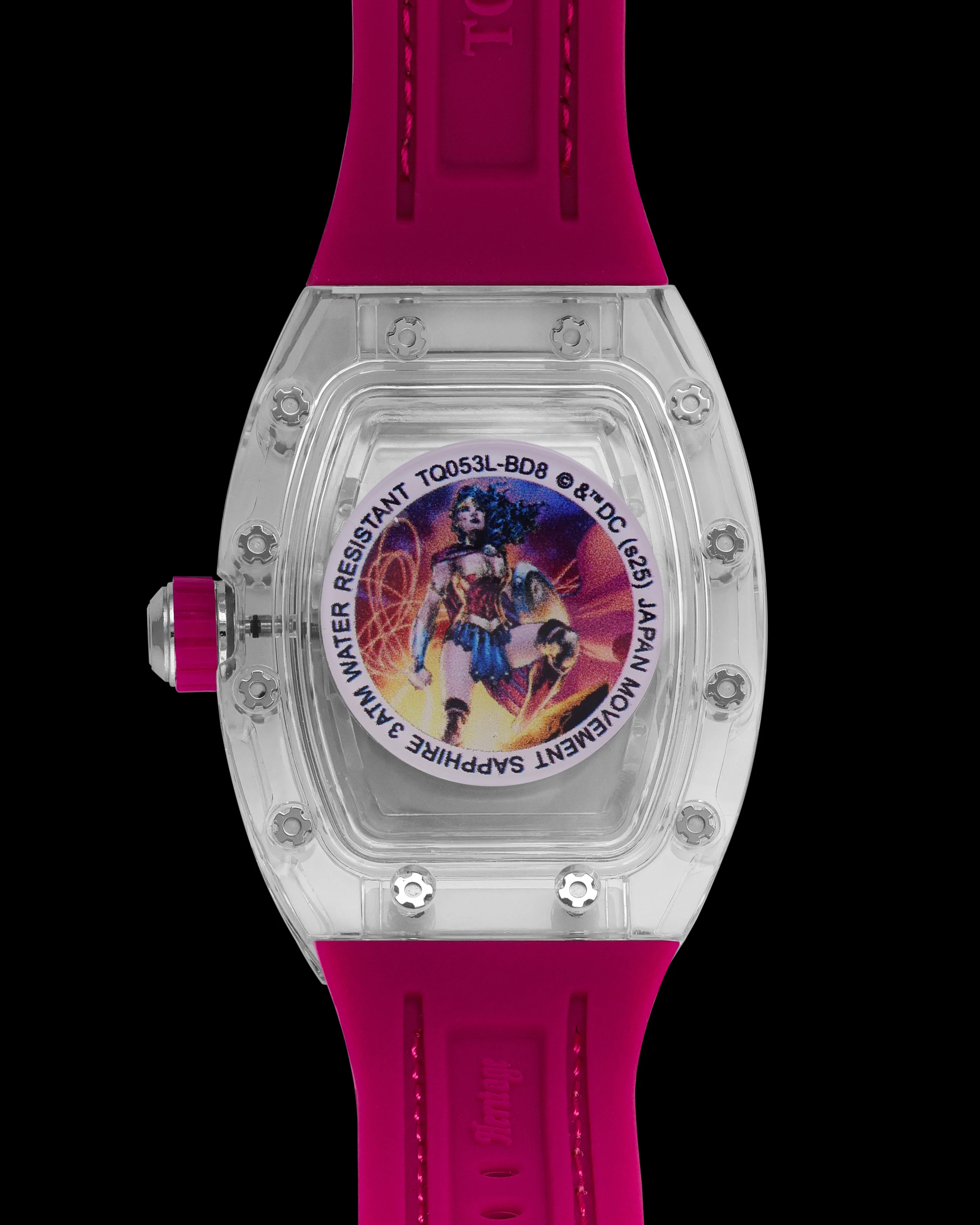 DC Wonder Woman TQ053L-BD8 Watch – Leather Hybrid Strap - Image 2