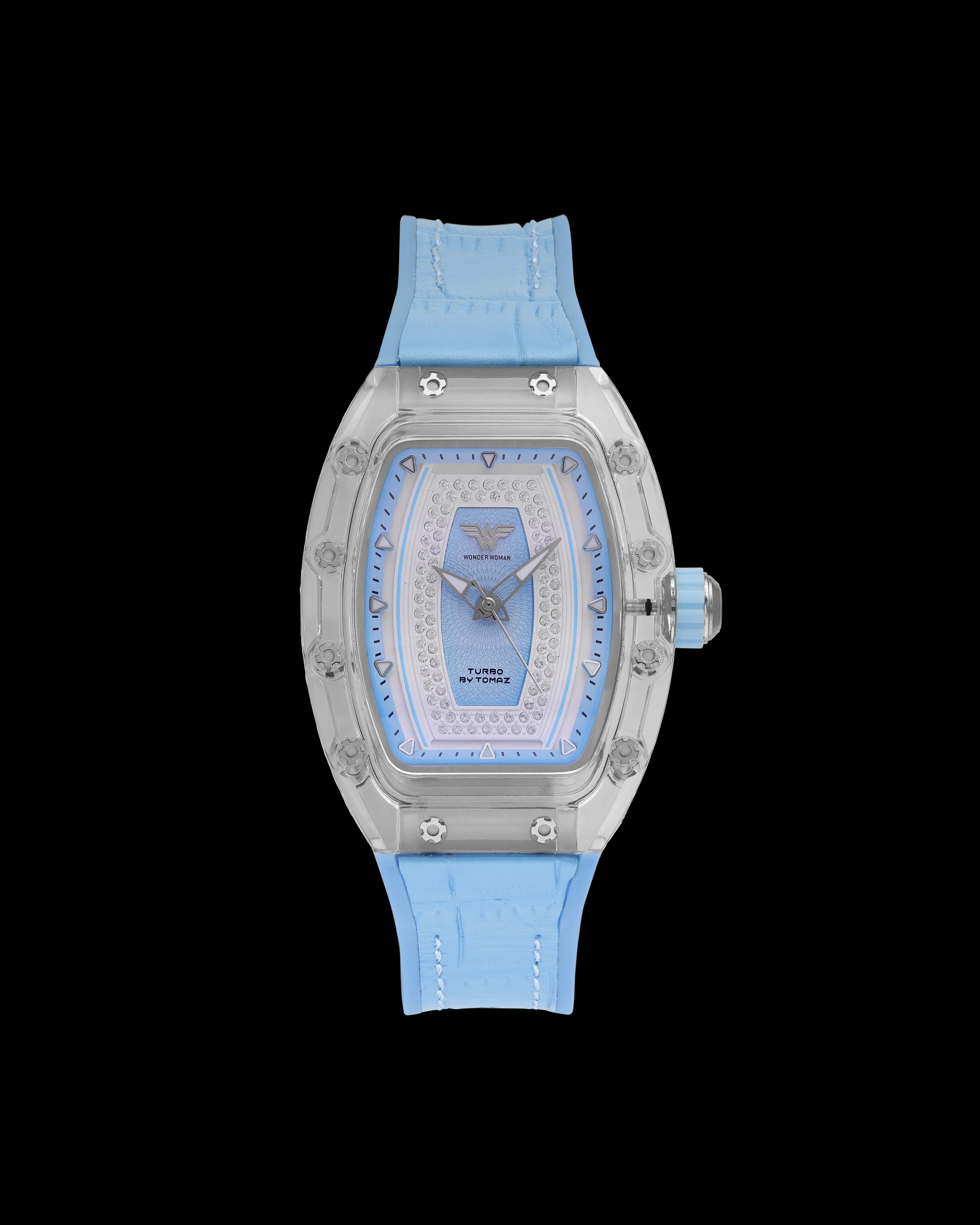 DC Wonder Woman TQ053L-BD9 Watch – Leather Hybrid Strap