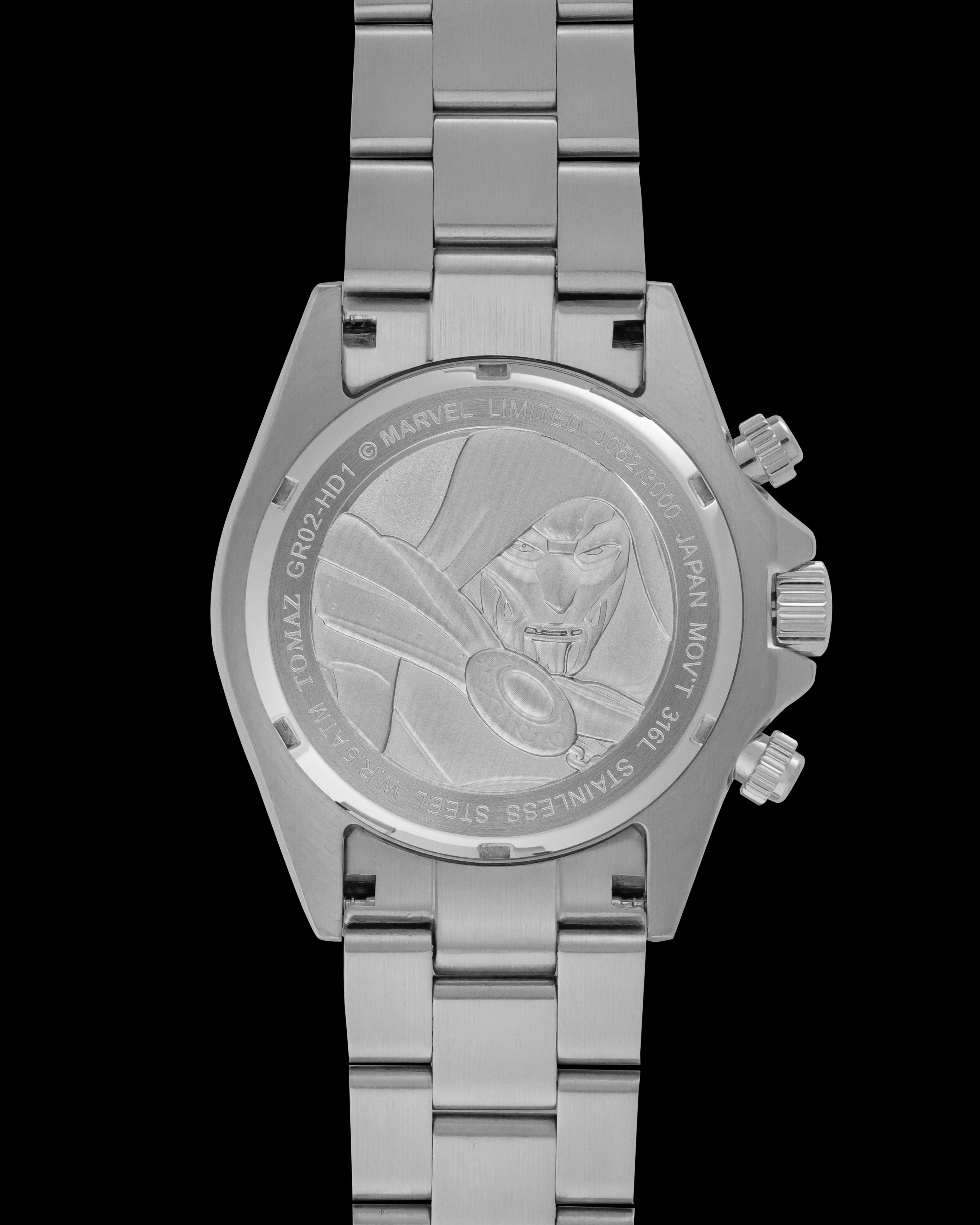 Marvel Doctor Doom GR02-HD1 (Sliver/Green) with Stainless Steel Strap - Image 2