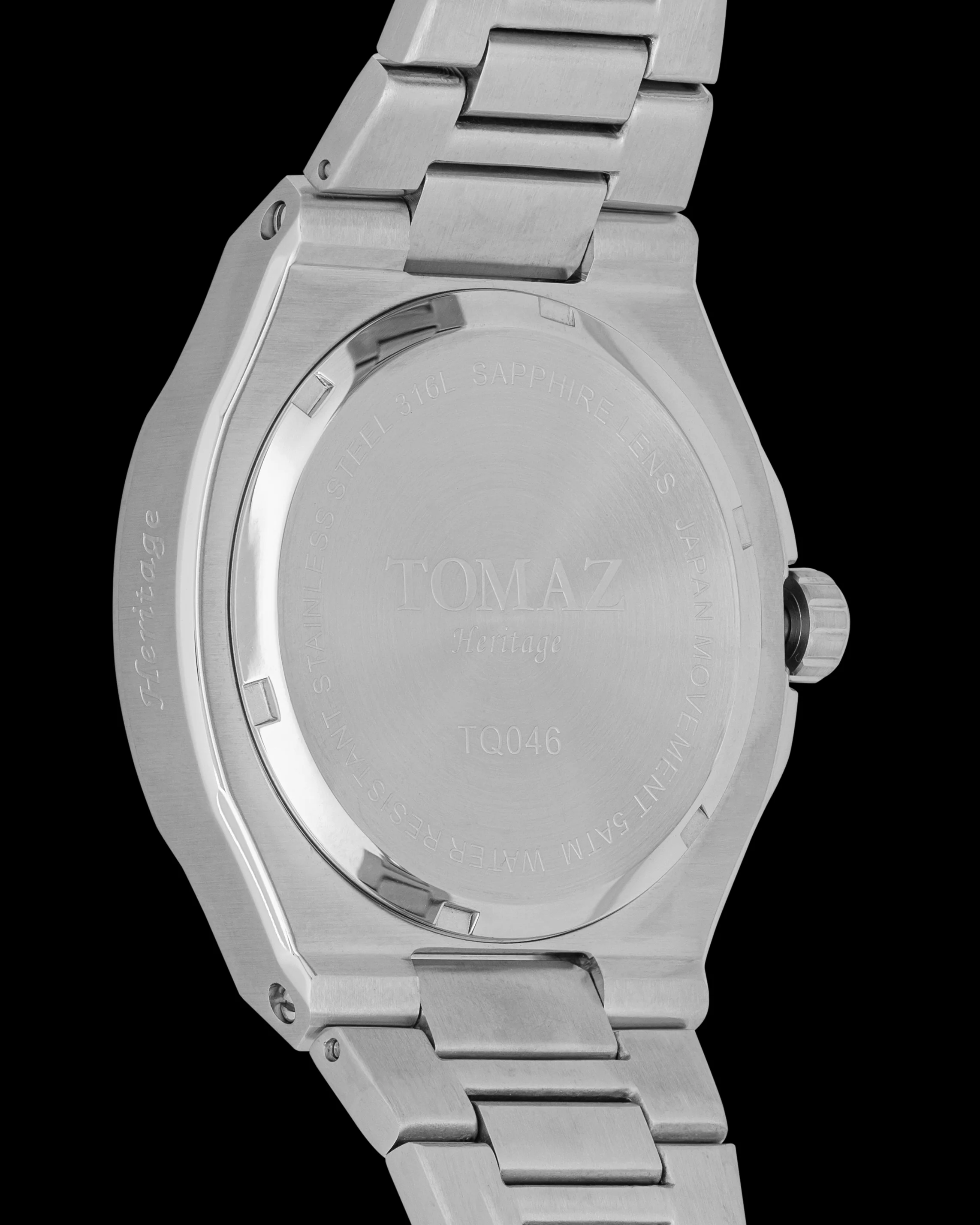 Tomaz TQ046-2D1 Moon Phase (Silver/Blue) with Silver Stainless Steel - Image 2
