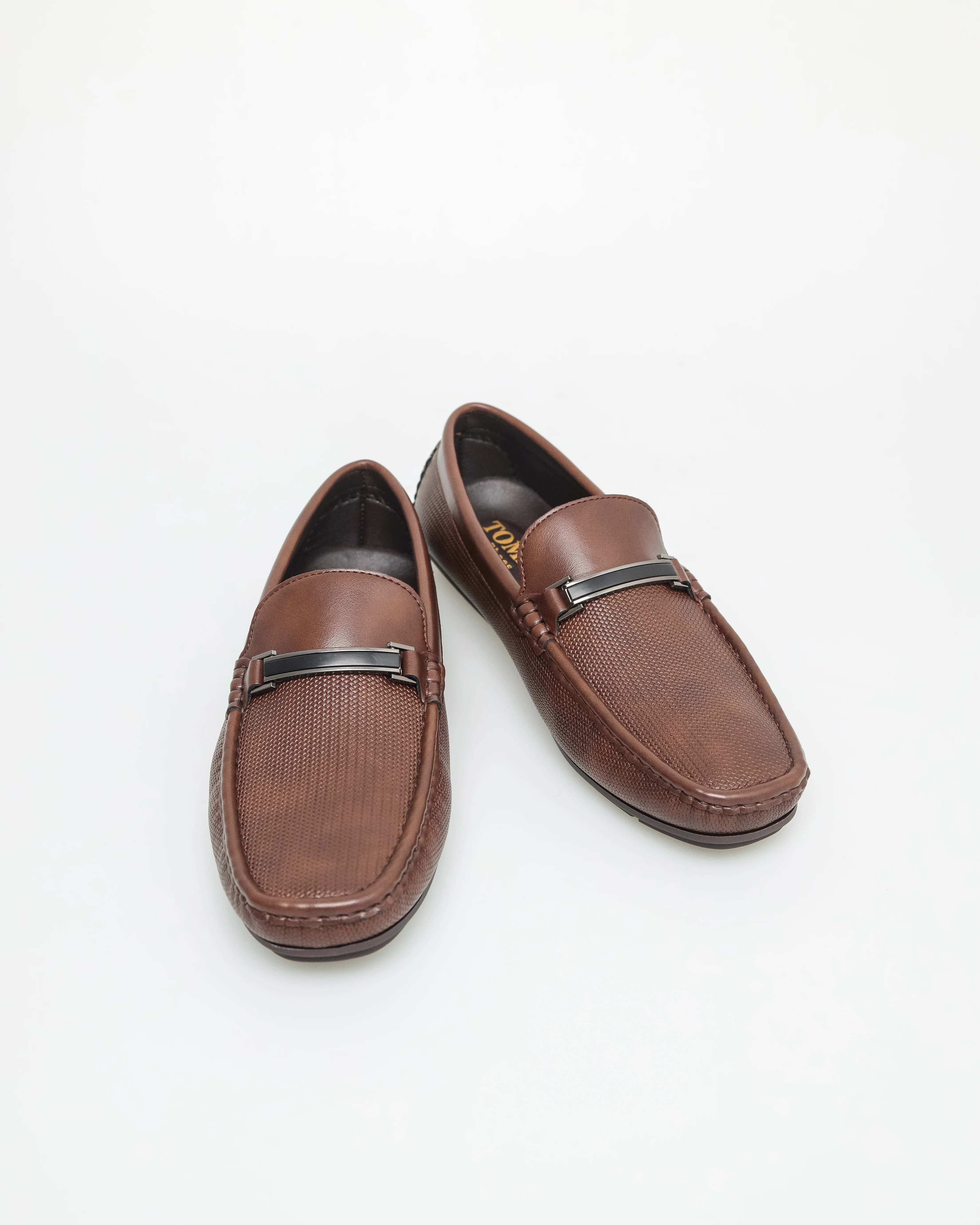 Tomaz C615 Men's Black Streamline Buckle Moccasins - Image 10
