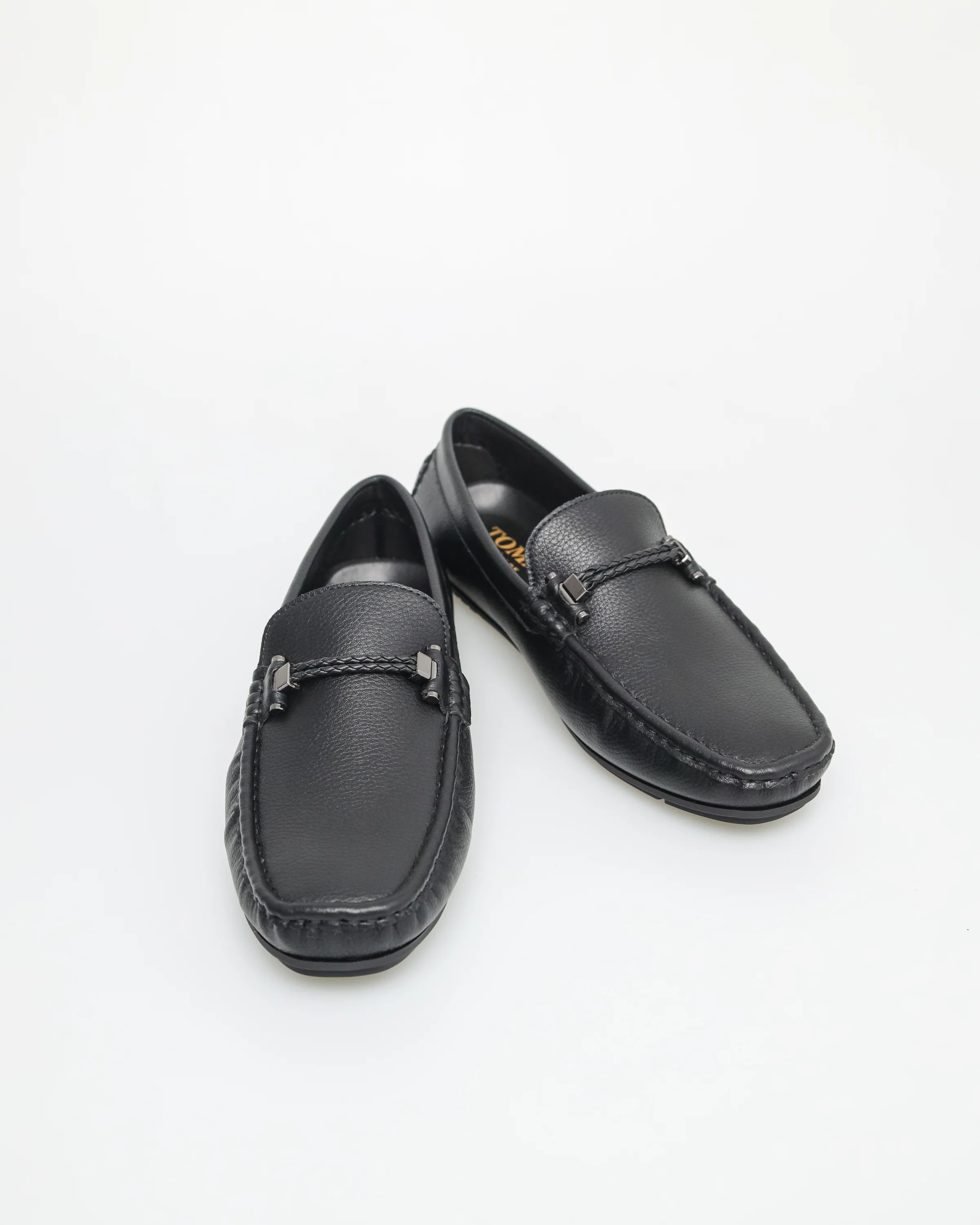 Tomaz C621 Men's Braided Metal Buckle Moccasins - Image 2