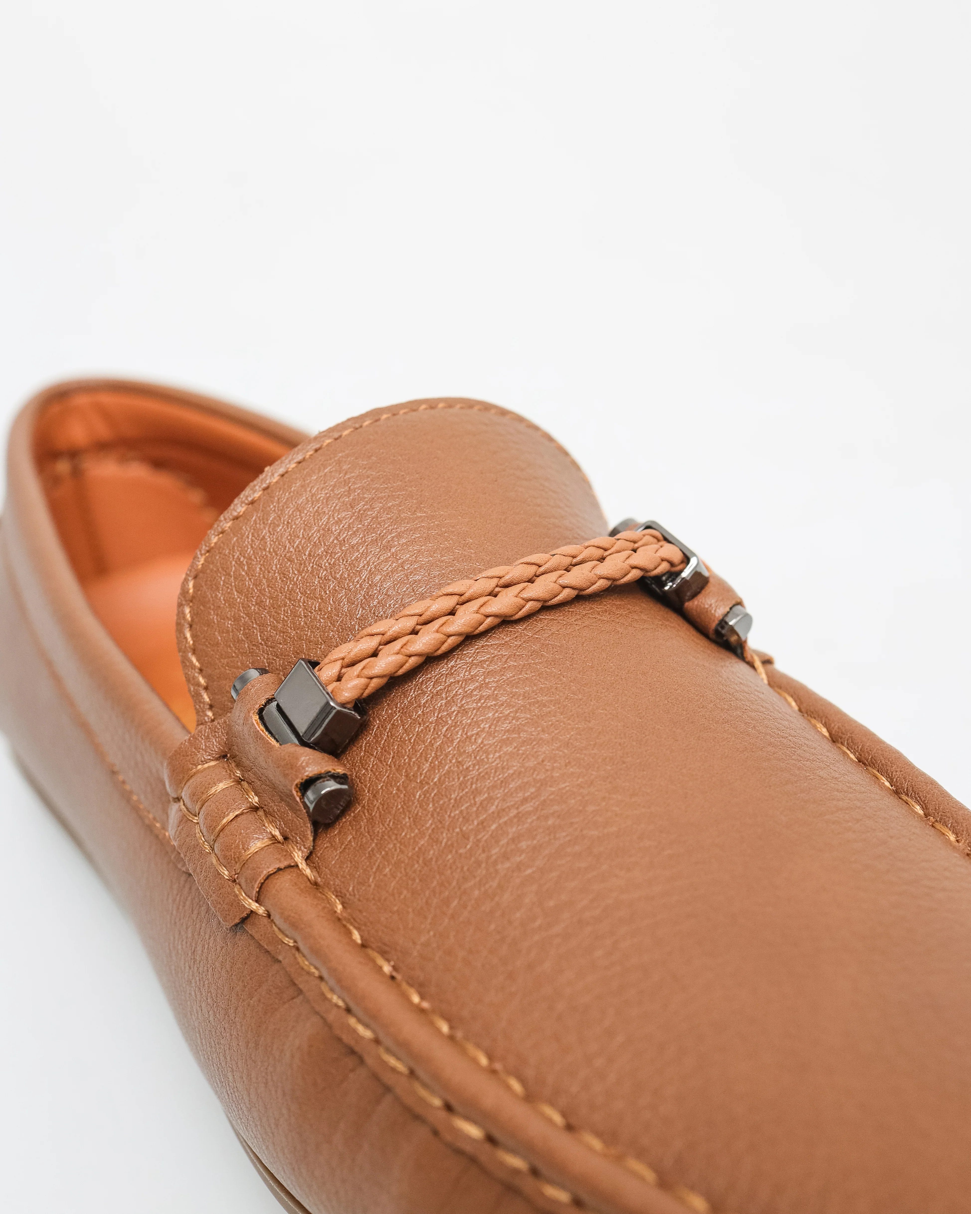 Tomaz C621 Men's Braided Metal Buckle Moccasins - Image 8