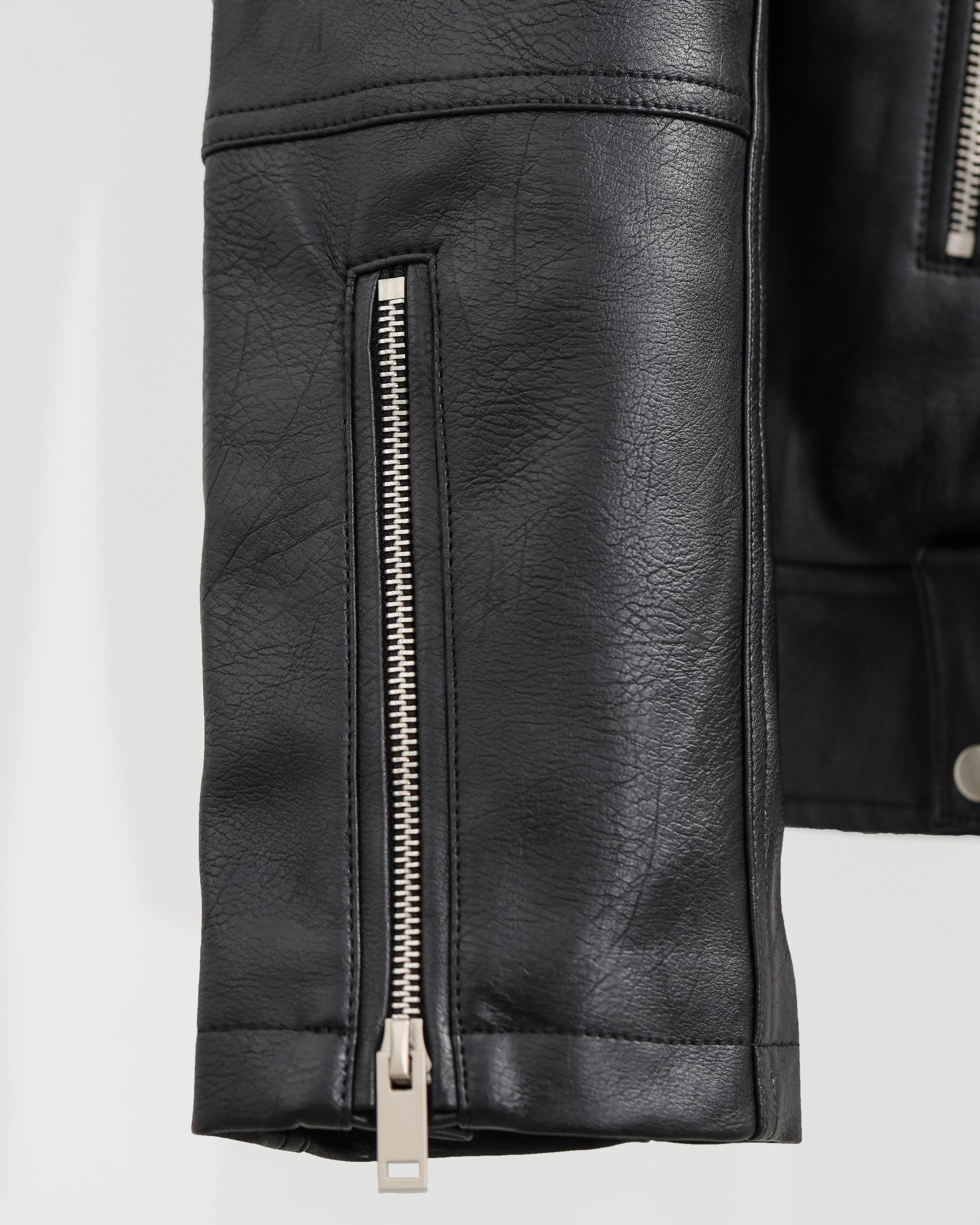 Tomaz CC-13 Men's Leather Jacket Black - Image 9
