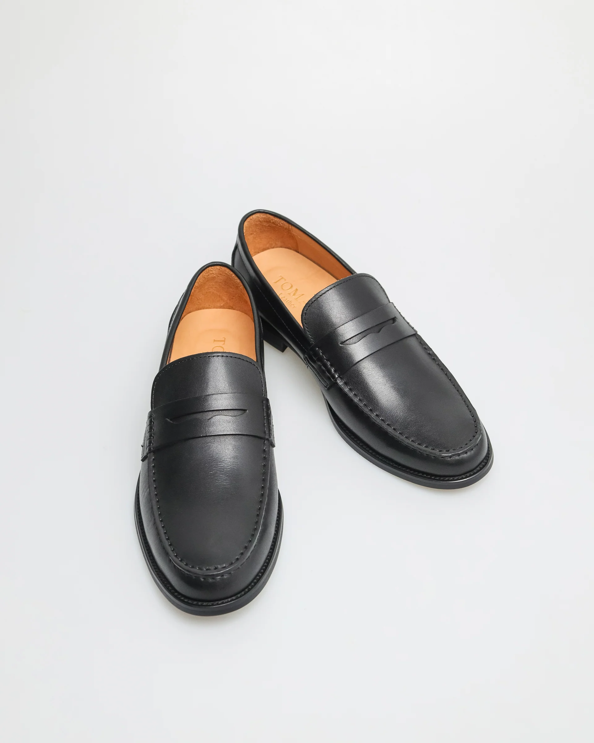 Tomaz F180 Men's Formal Penny Loafers (Black) - Image 2