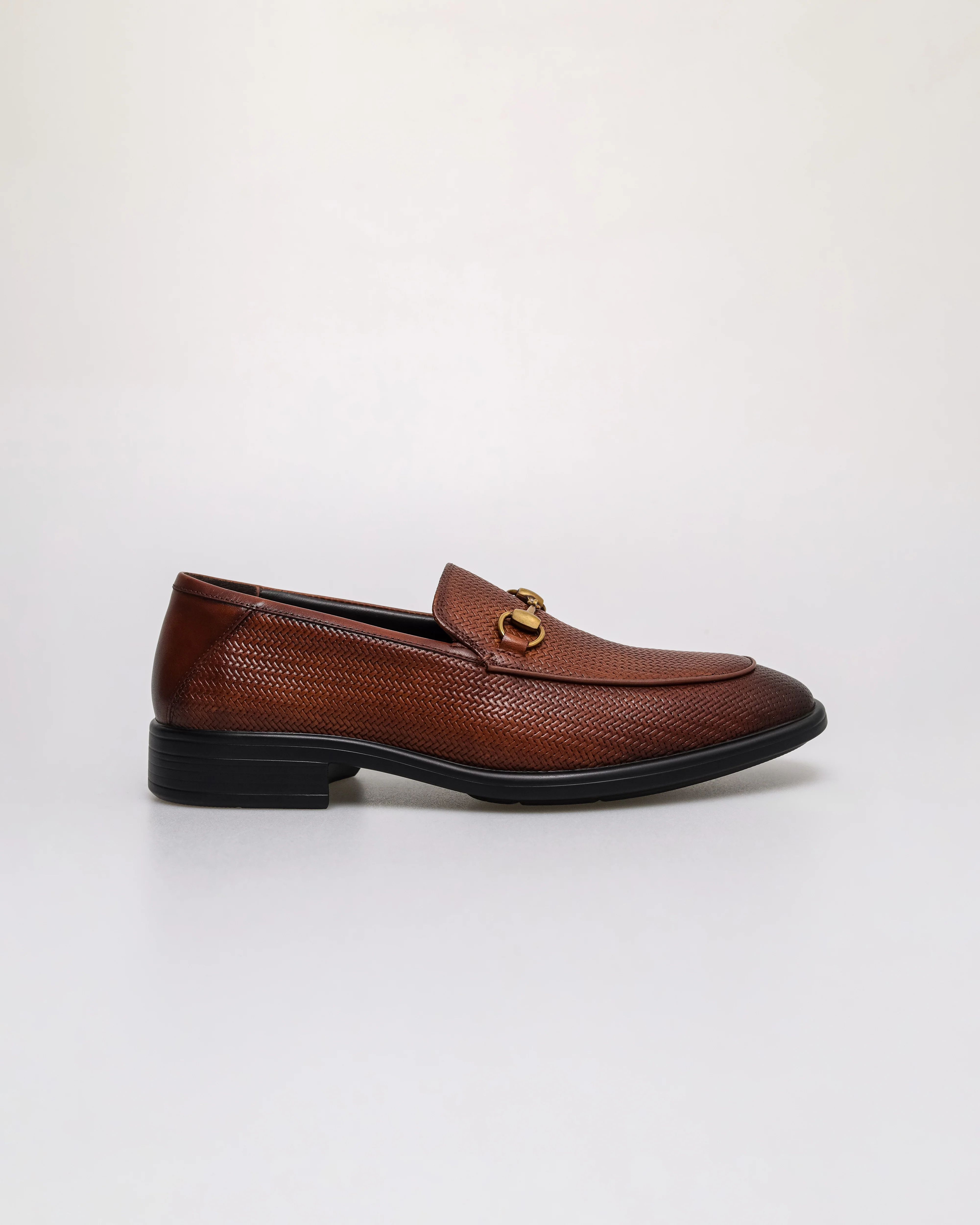 Tomaz F428 Men's Woven Horsebit Loafers
