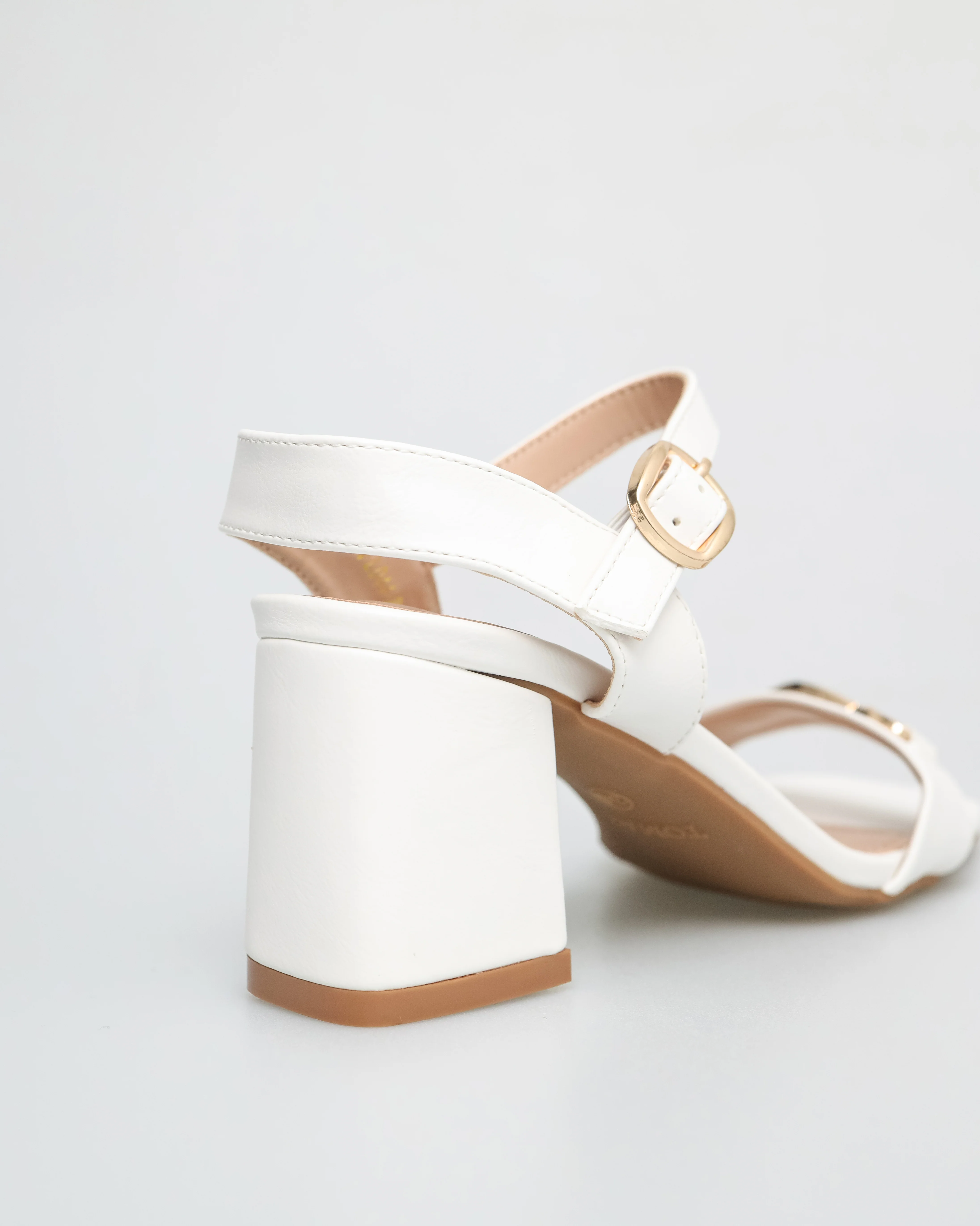 Tomaz FL044 Ladies Chain Slingback Heels - Image 4