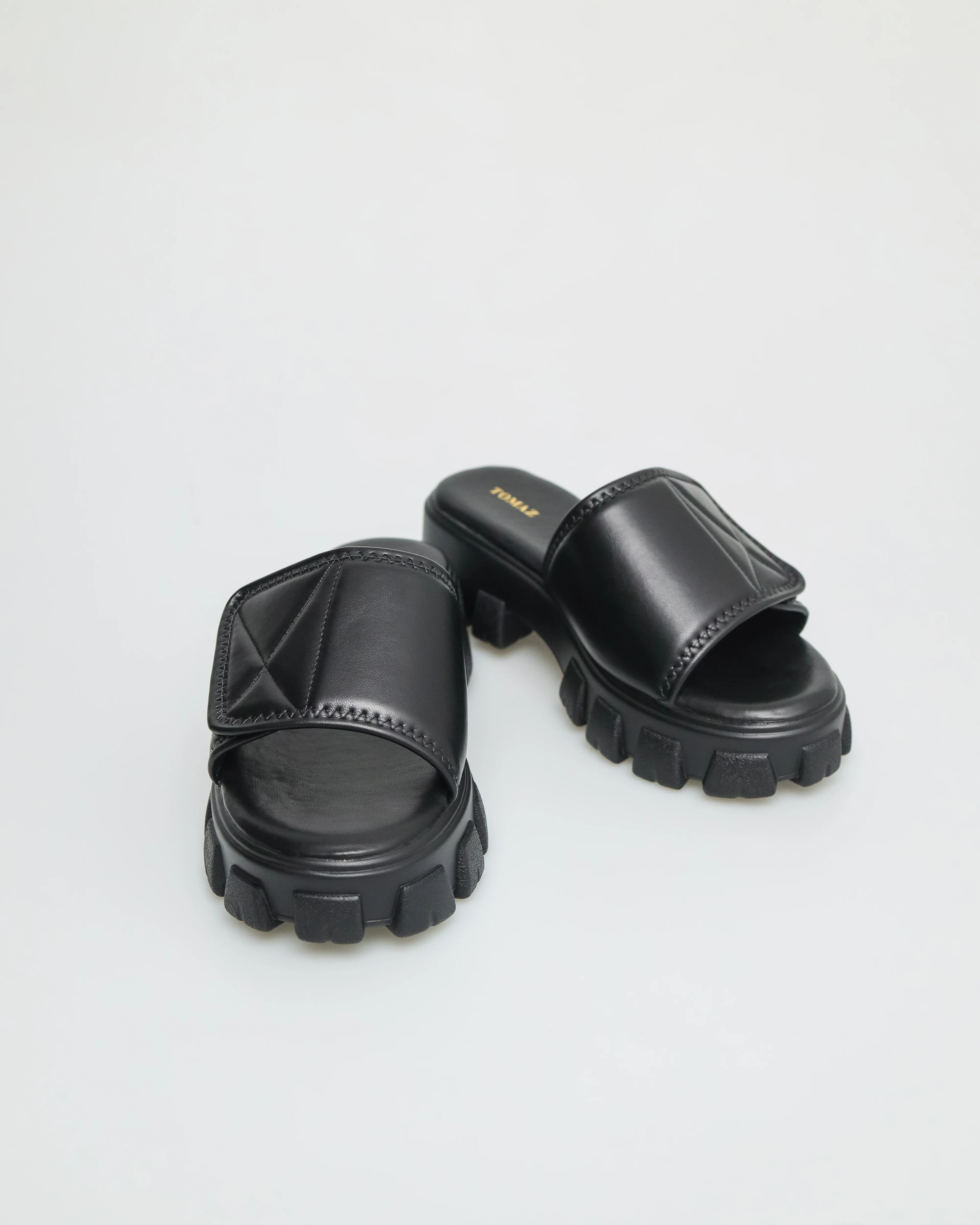 Tomaz FL057 Ladies Slide On Padded Sandals - Image 6
