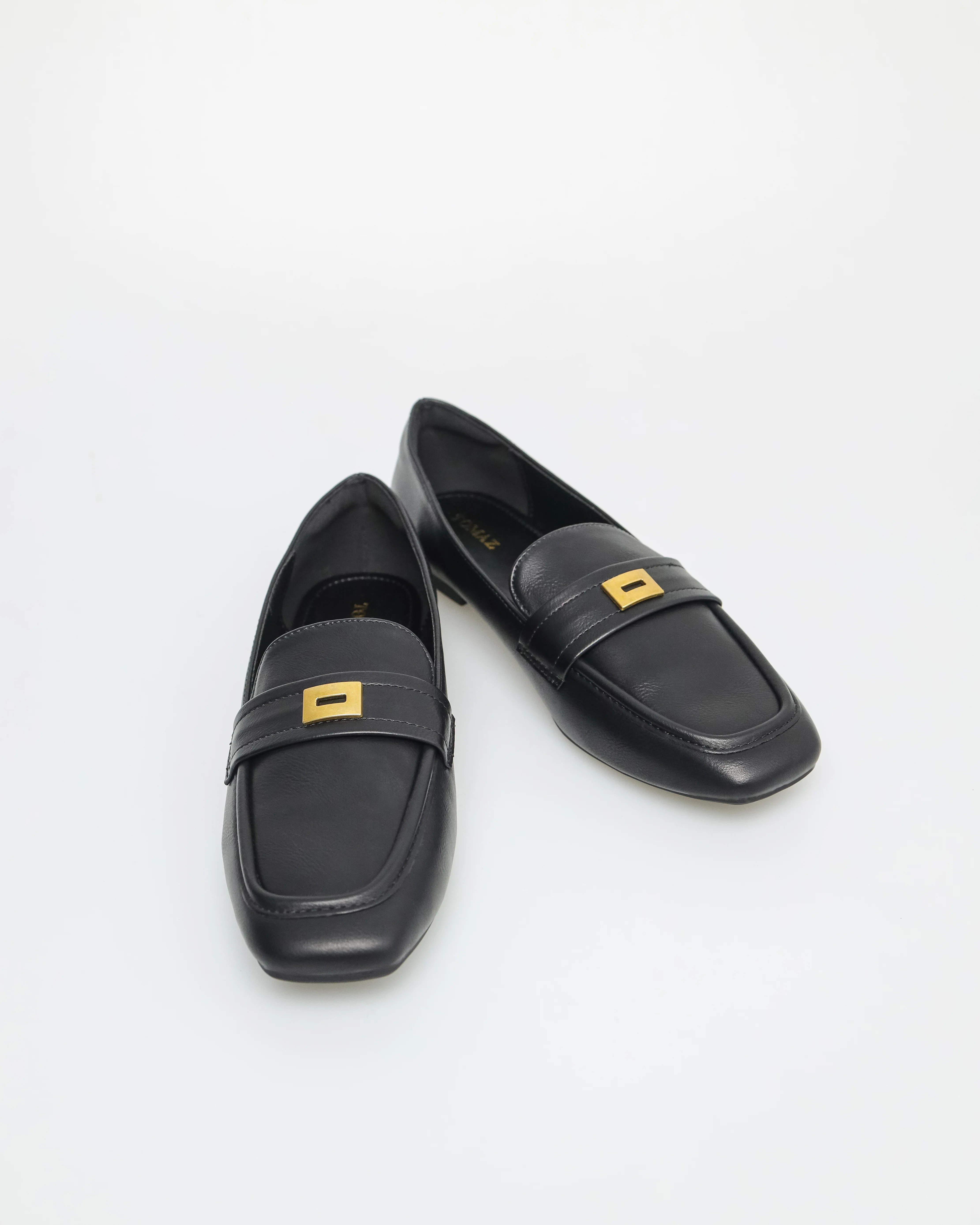 Tomaz FL083 Ladies Gold Buckle Flats - Image 10