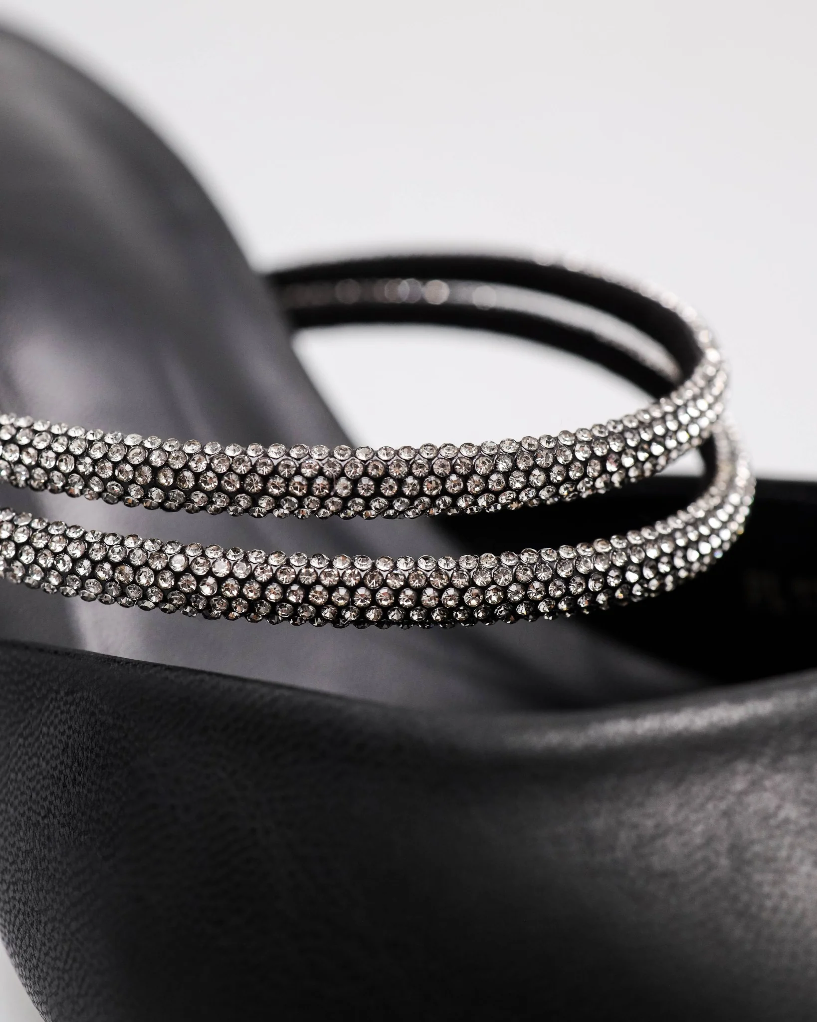 Tomaz FL138 Ladies Mules Bling Heels - Image 8