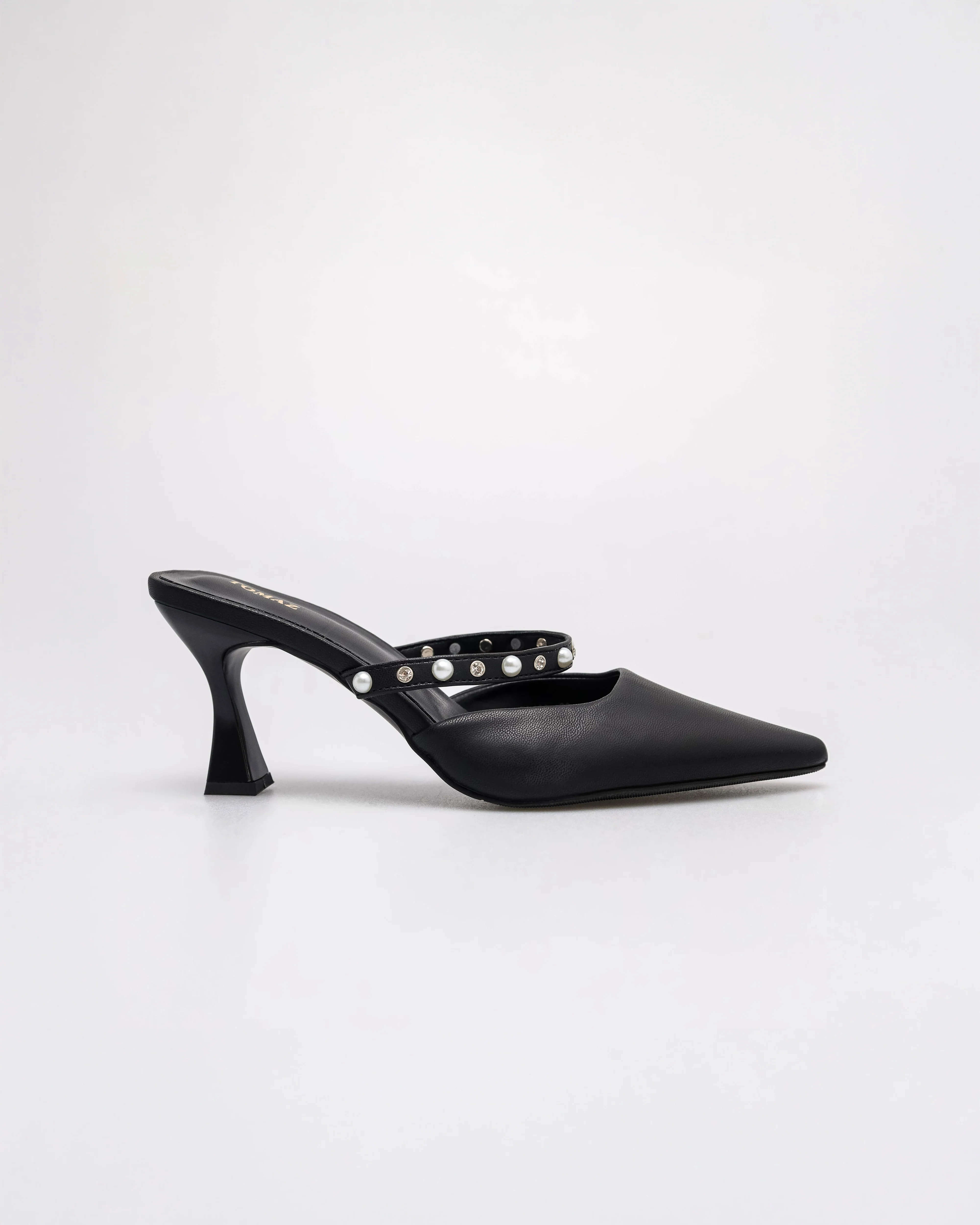 Tomaz FL139 Ladies Pearly Mules Heels