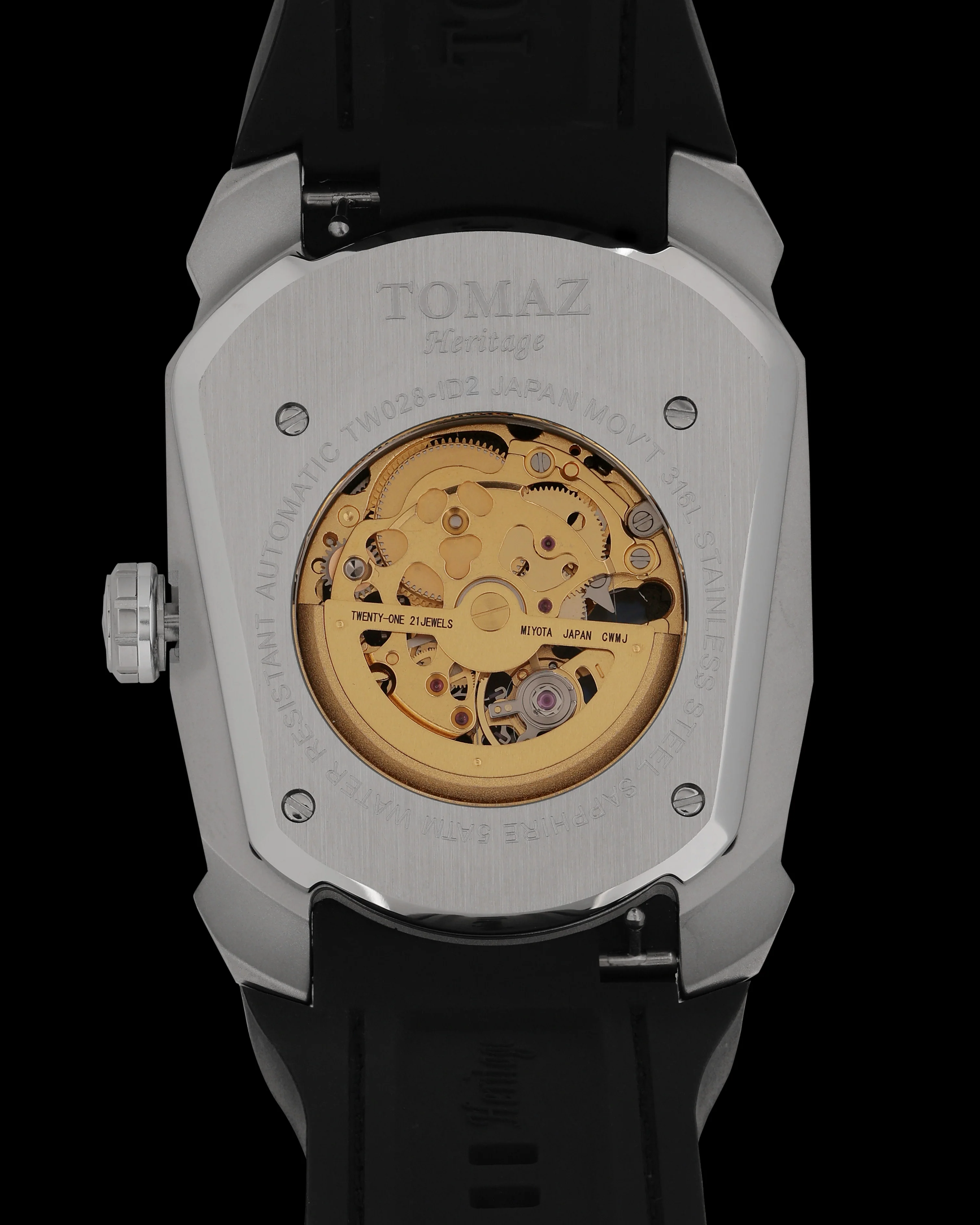 Tomaz GT Dragon Tiger TW028-ID2 Watch β Leather Hybrid Strap - Image 2