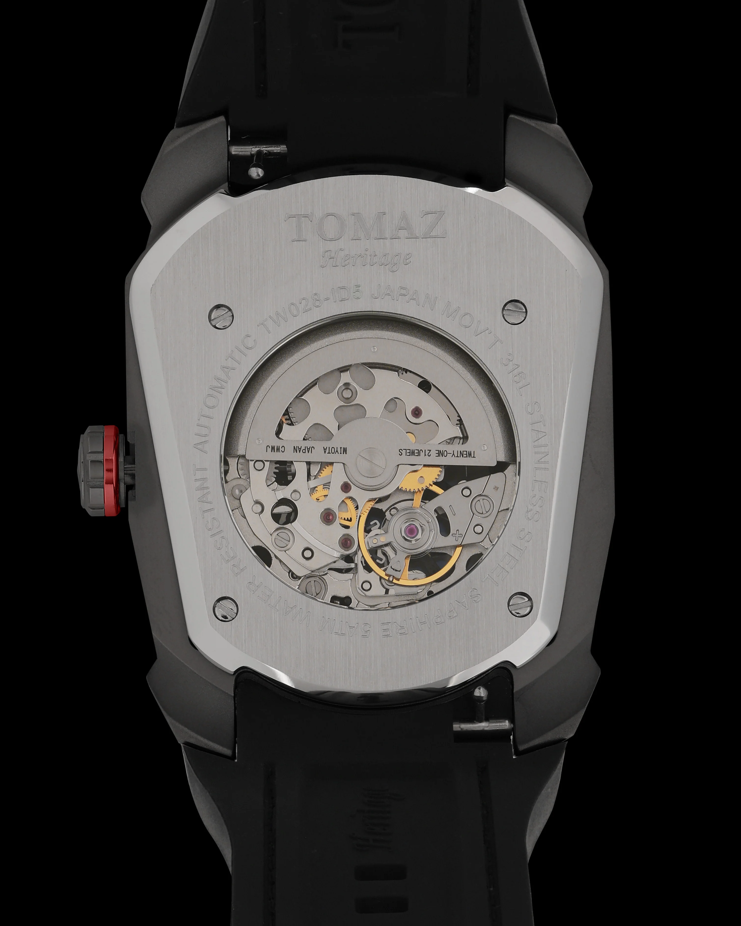 Tomaz GT Dragon Tiger TW028-ID5 Watch β Leather Hybrid Strap - Image 2