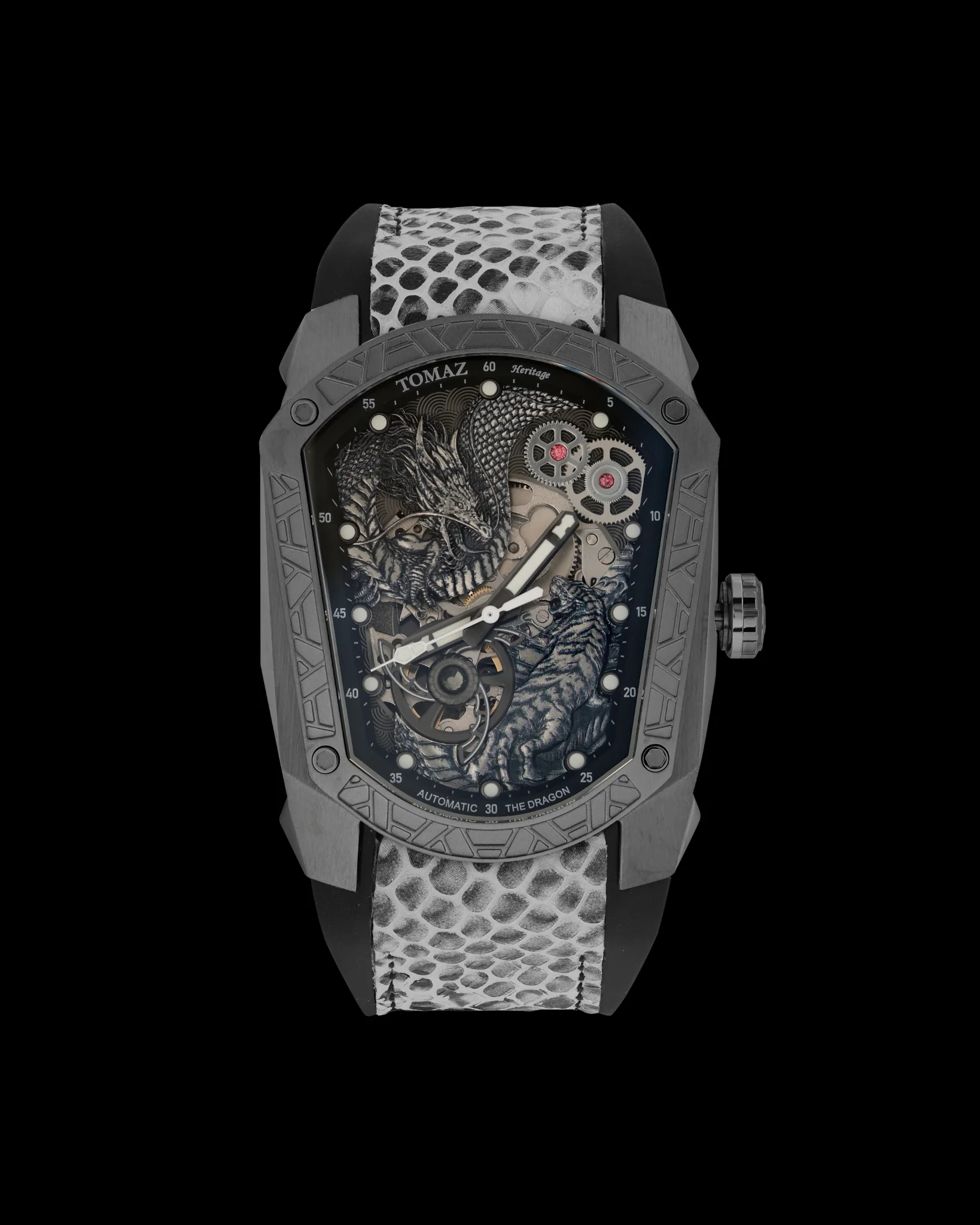 Tomaz GT Dragon Tiger TW028-ID9 Watch β Leather Hybrid Strap