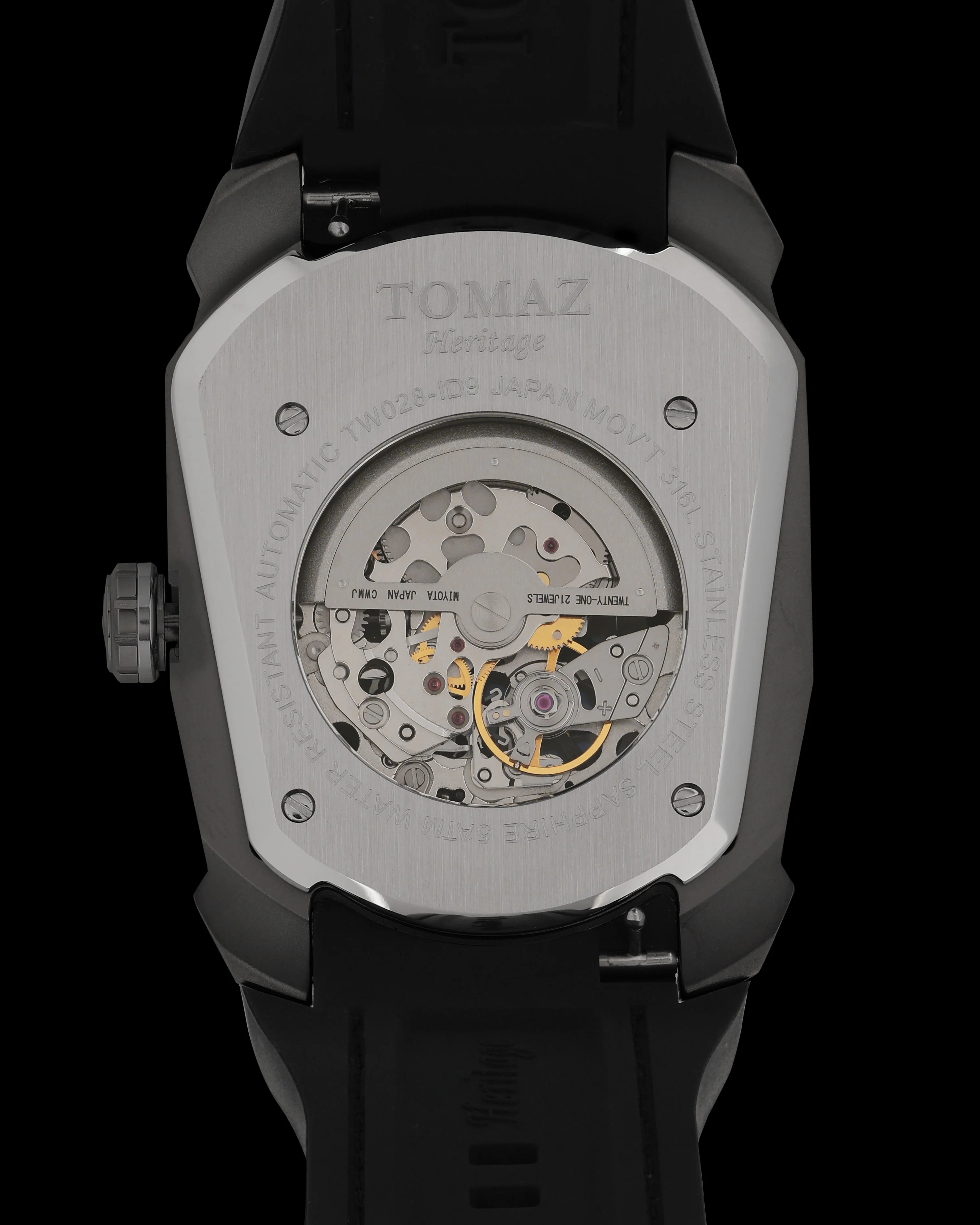 Tomaz GT Dragon Tiger TW028-ID9 Watch β Leather Hybrid Strap - Image 2