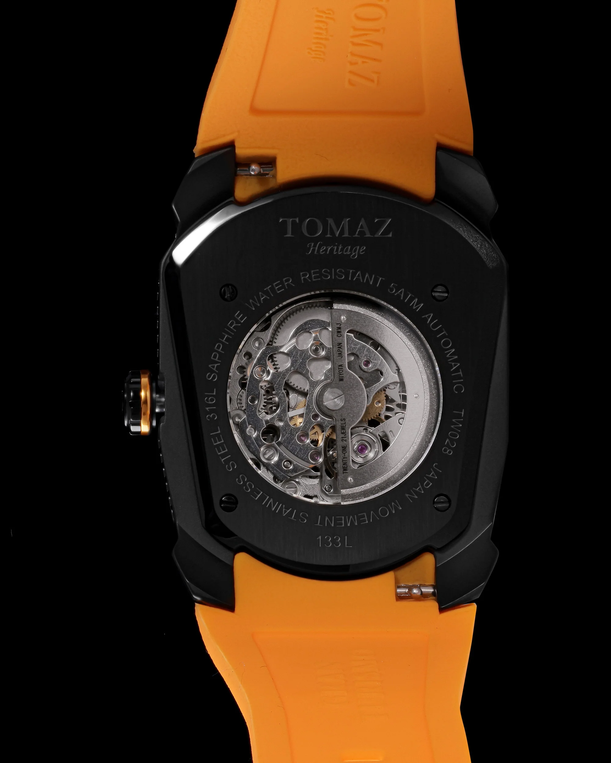 Tomaz GT Skeleton TW028-D12 Crystal Watch – Comfort Strap - Image 4