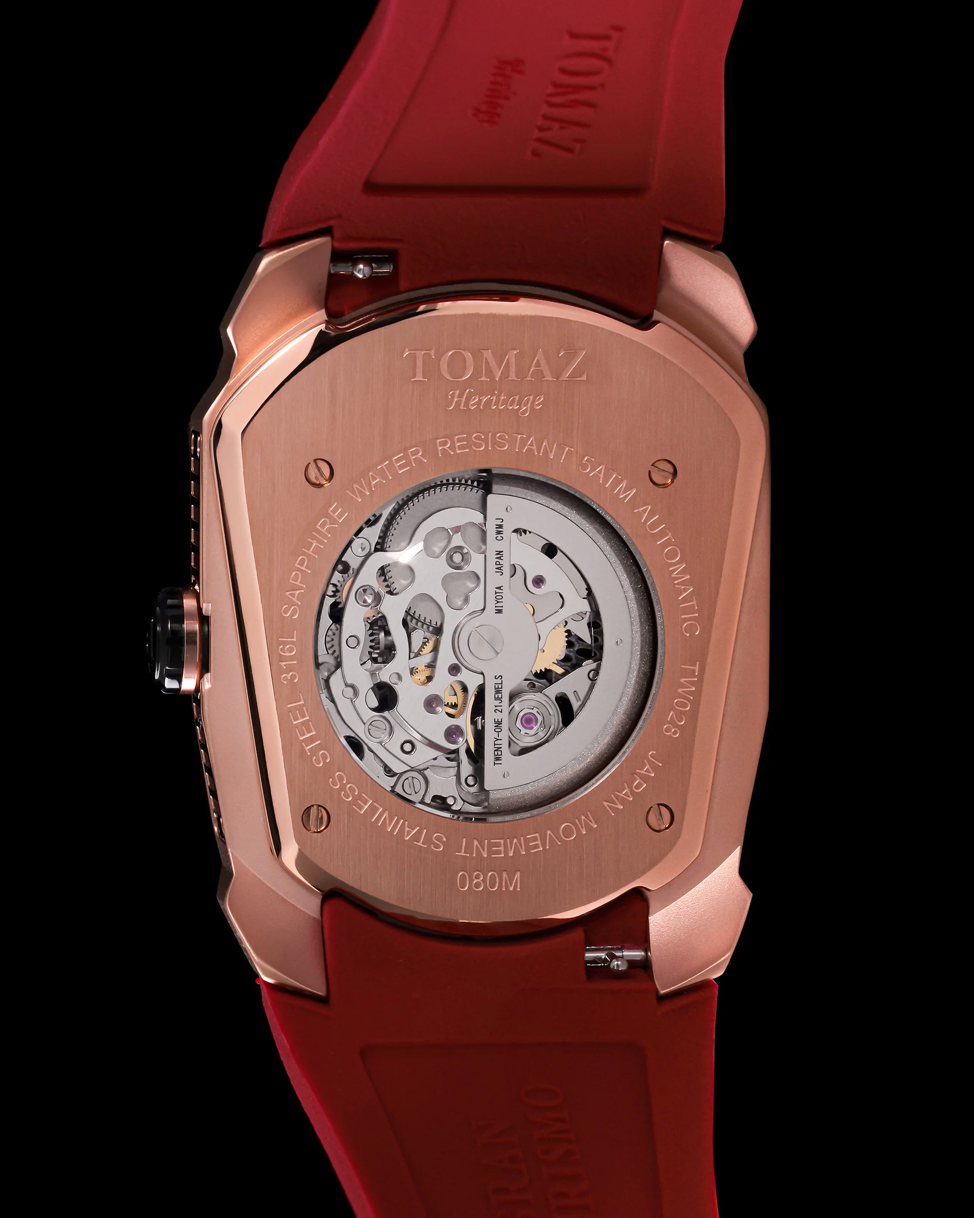 Tomaz GT Skeleton TW028-D13 Crystal Watch β Comfort Strap - Image 4
