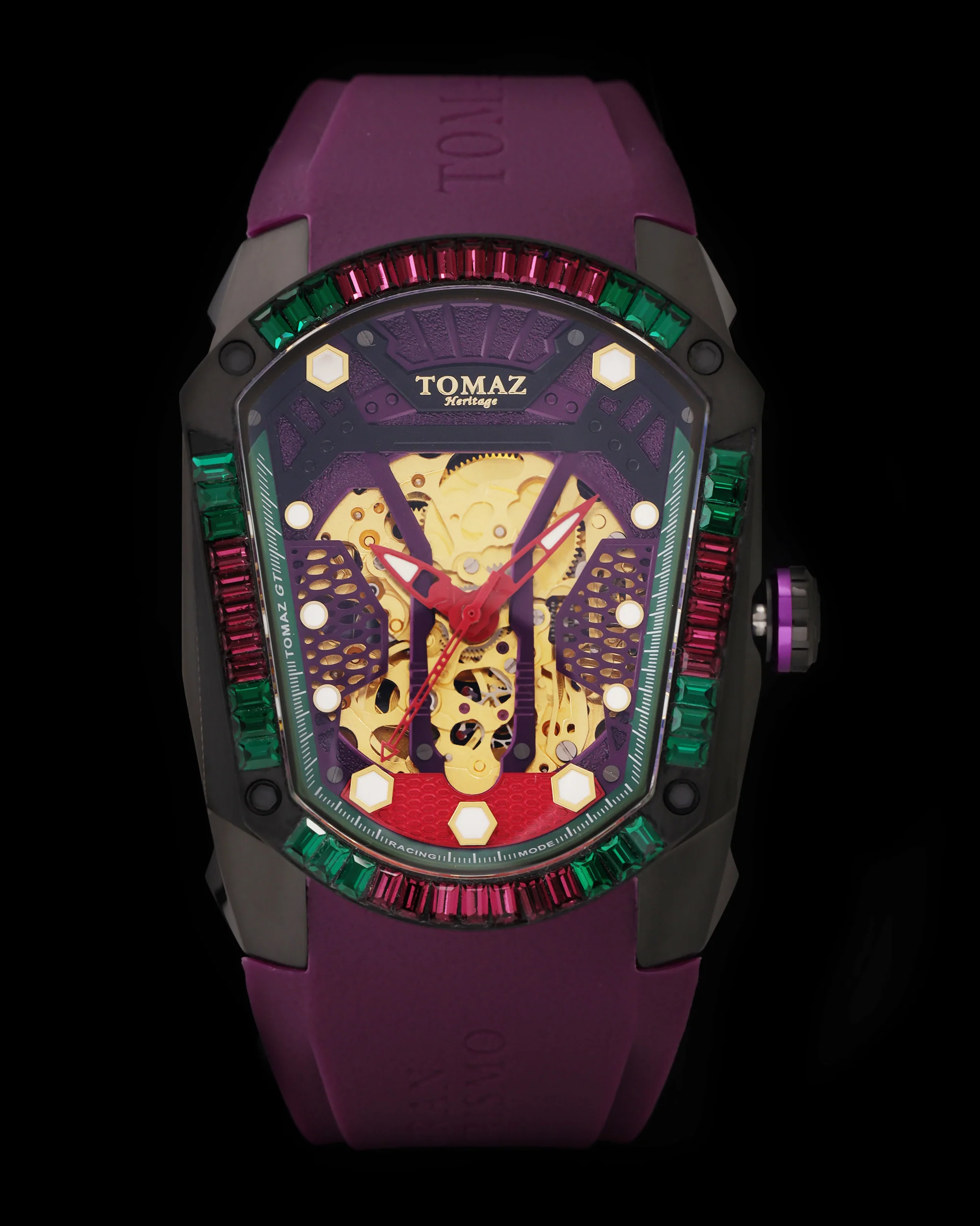 Tomaz GT Skeleton TW028-D18 Crystal Watch β Comfort Strap
