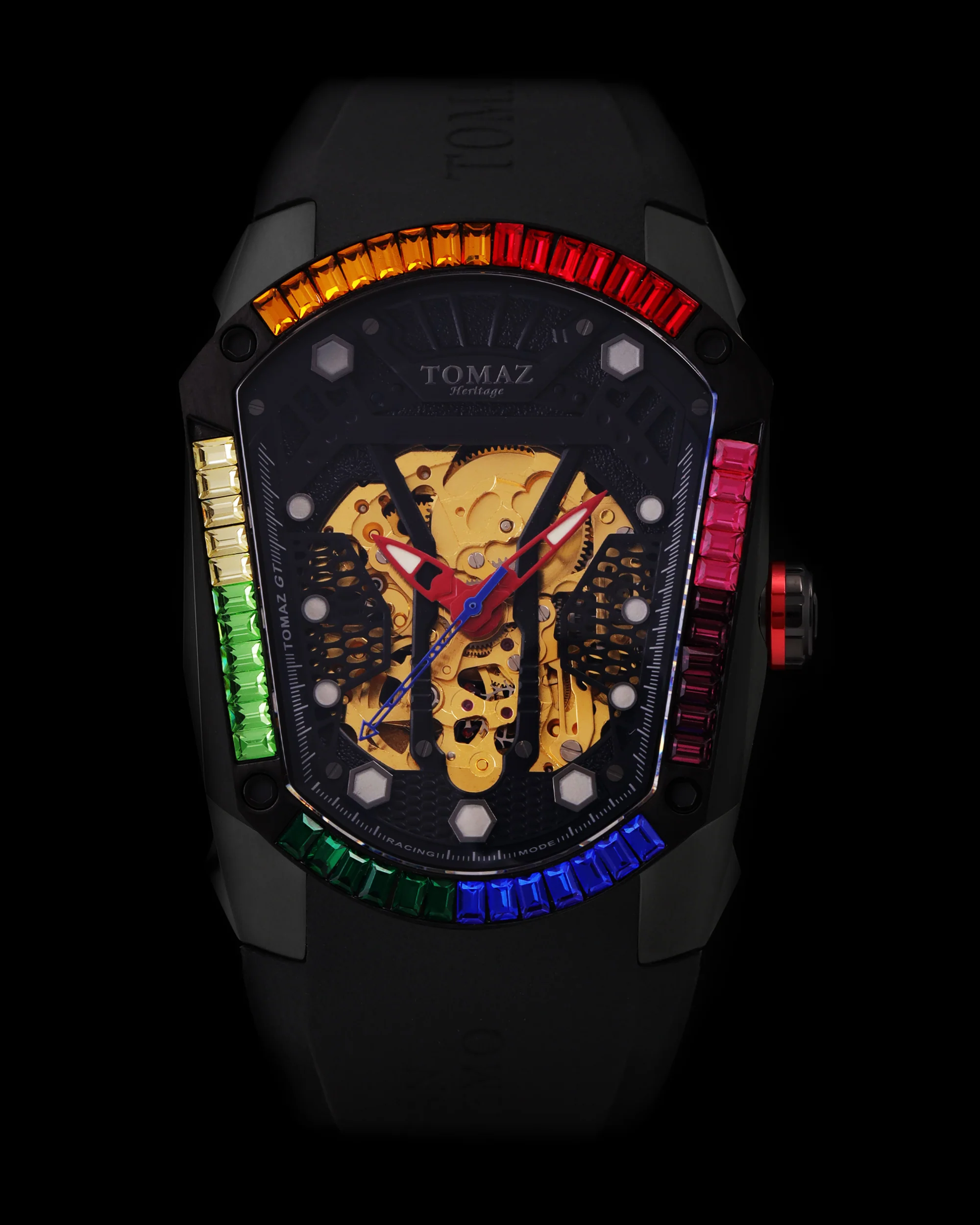 Tomaz GT Skeleton TW028-D21 Crystal Watch β Comfort Strap