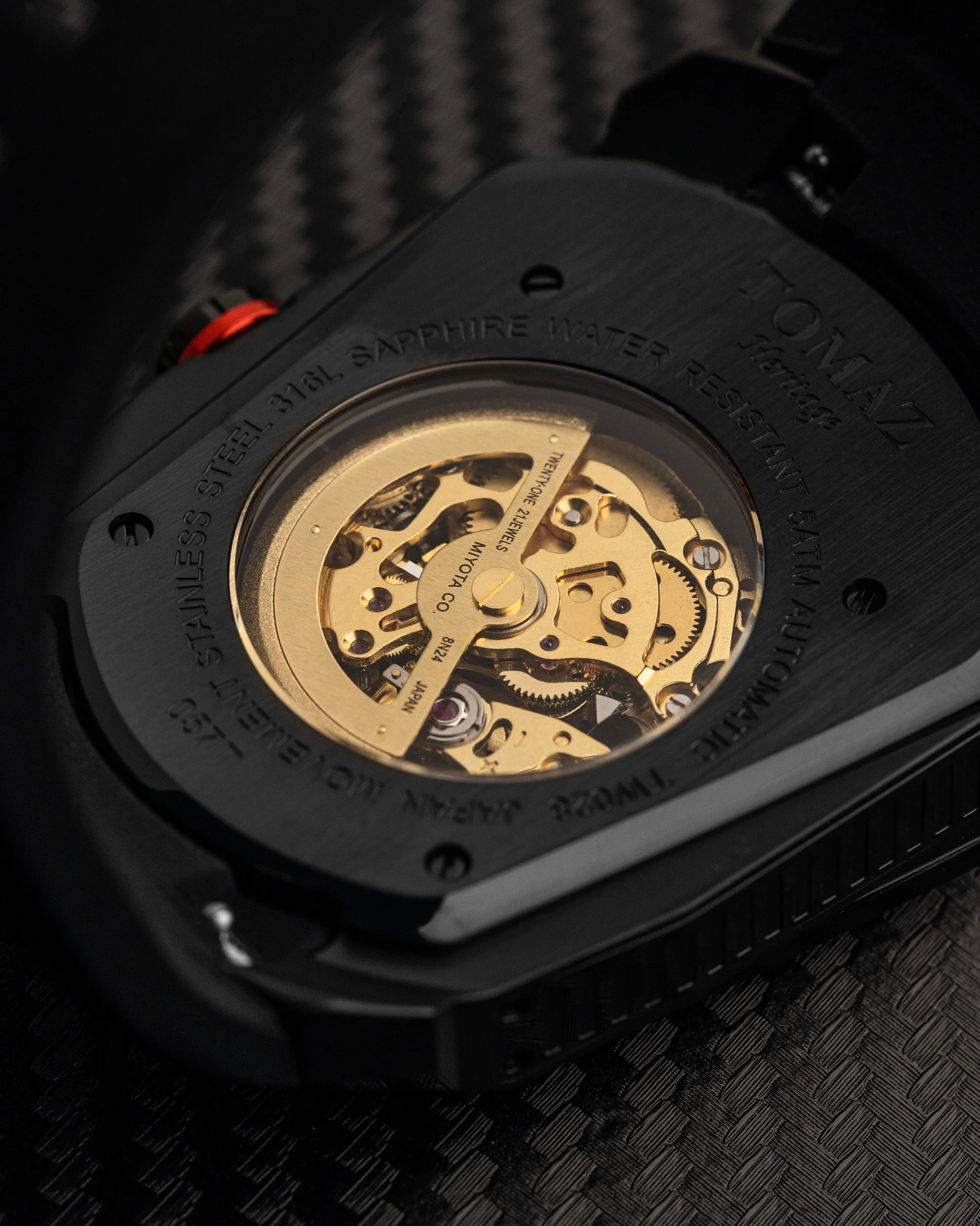 Tomaz GT Skeleton TW028-D21 Crystal Watch β Comfort Strap - Image 7
