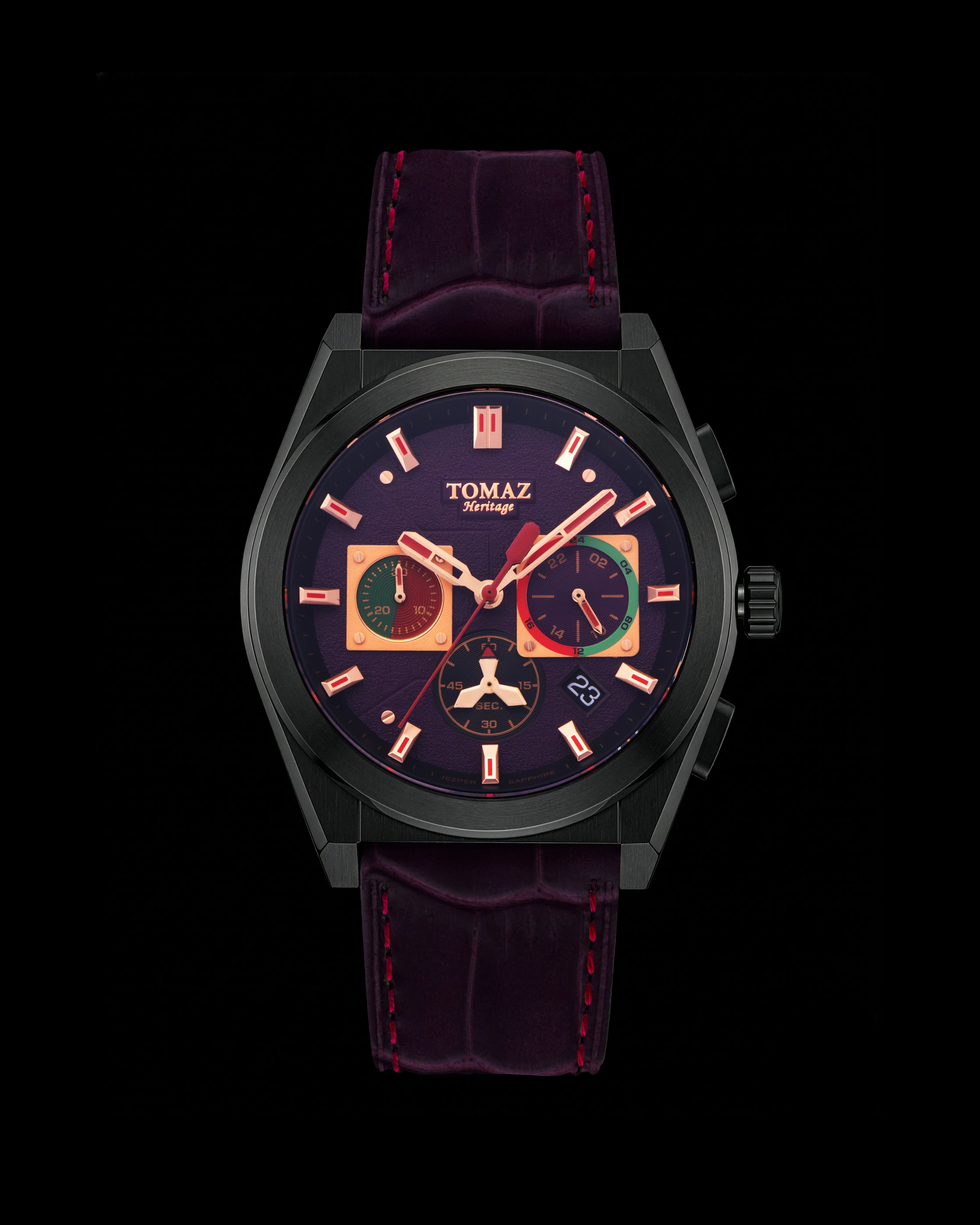 Tomaz Jezper II TQ102-D8 Black/Rosegold Quartz Men’s Watch