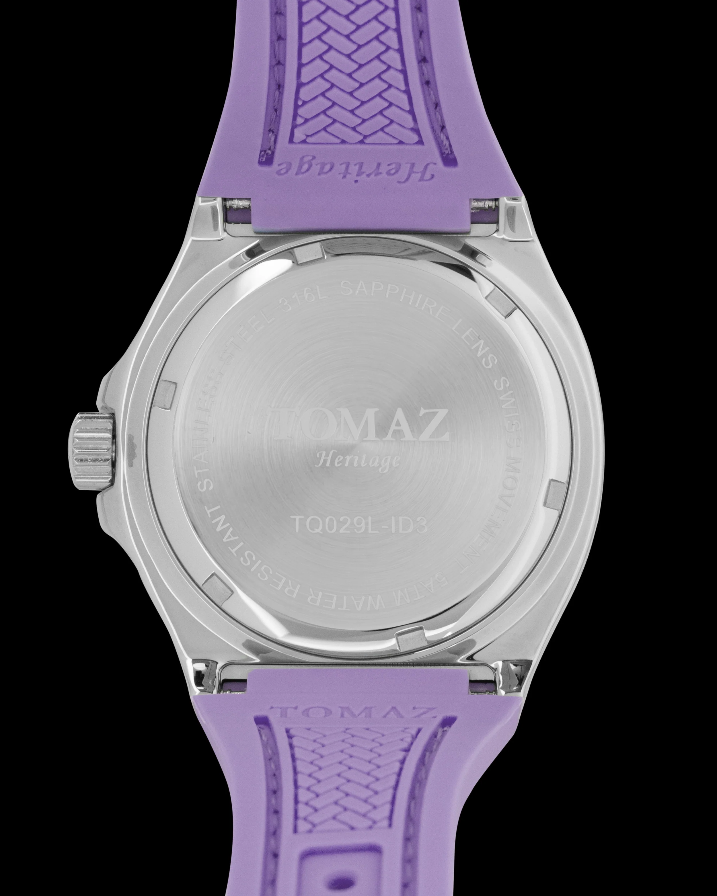 Tomaz Ladies Watch TQ029L-ID3 with Crystal and Rubber Strap - Image 2