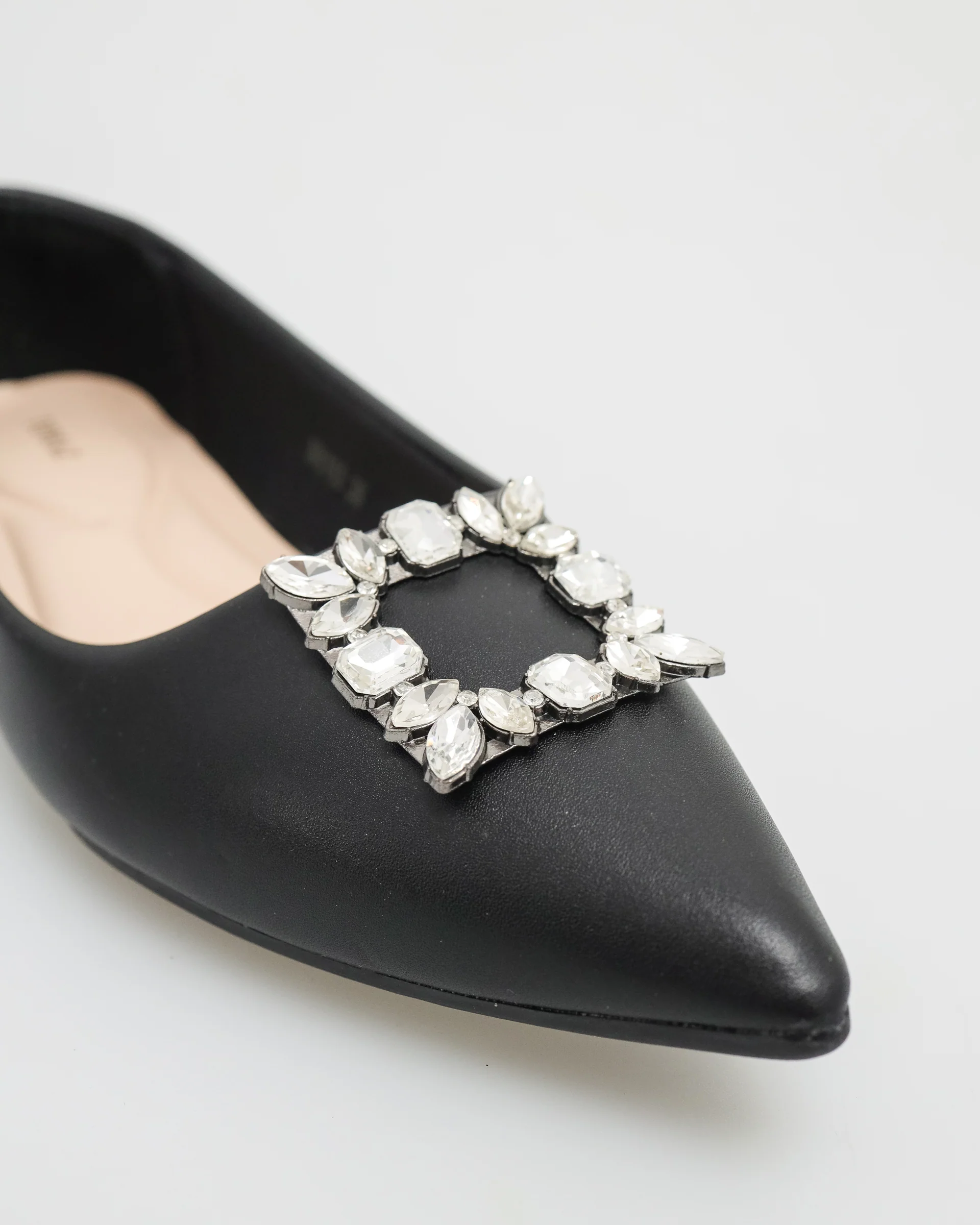 Tomaz NN163 Ladies Gem Crusted Flats (Black) - Image 2