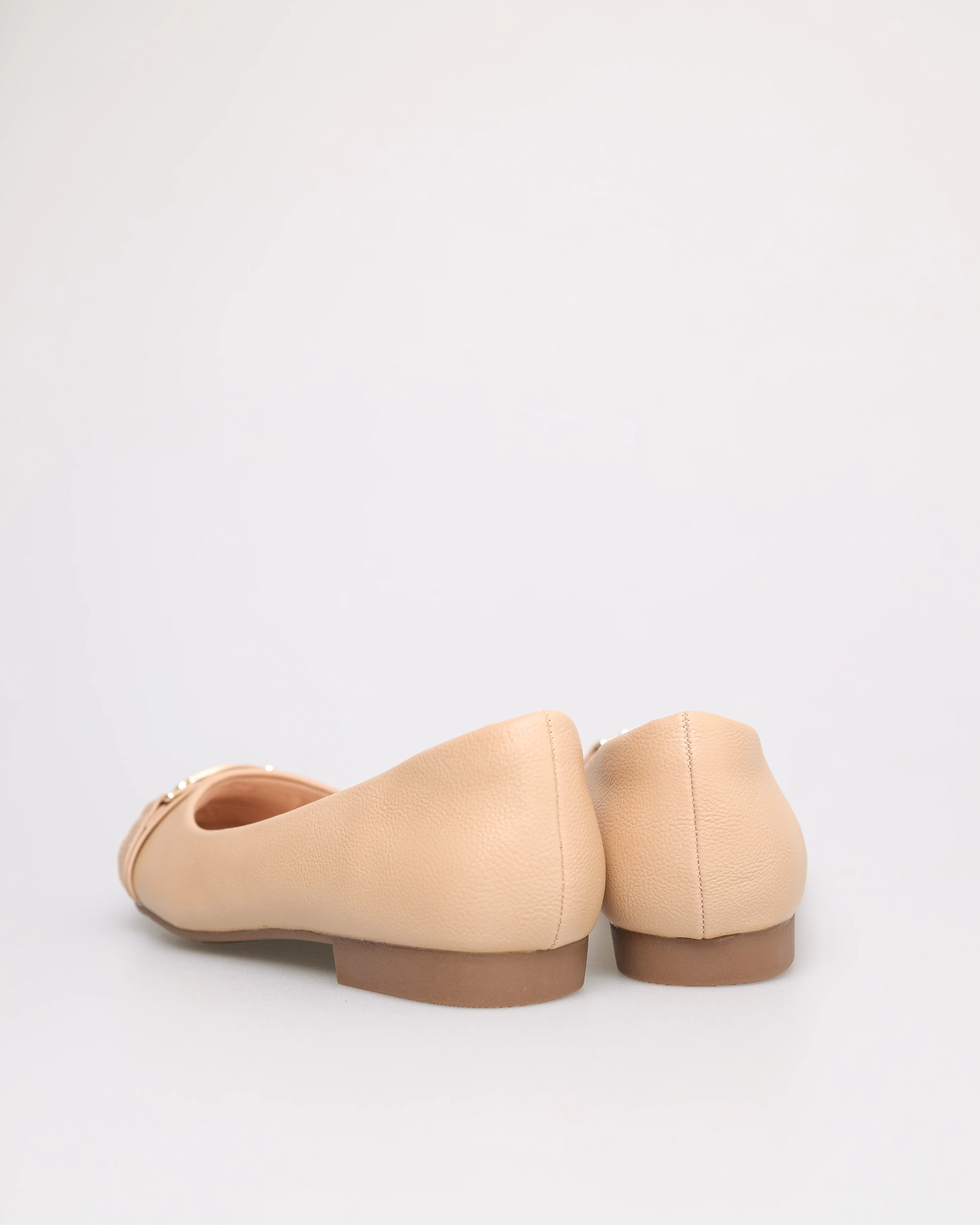 Tomaz NN254 Ladies Golden Buckle Flats - Image 7