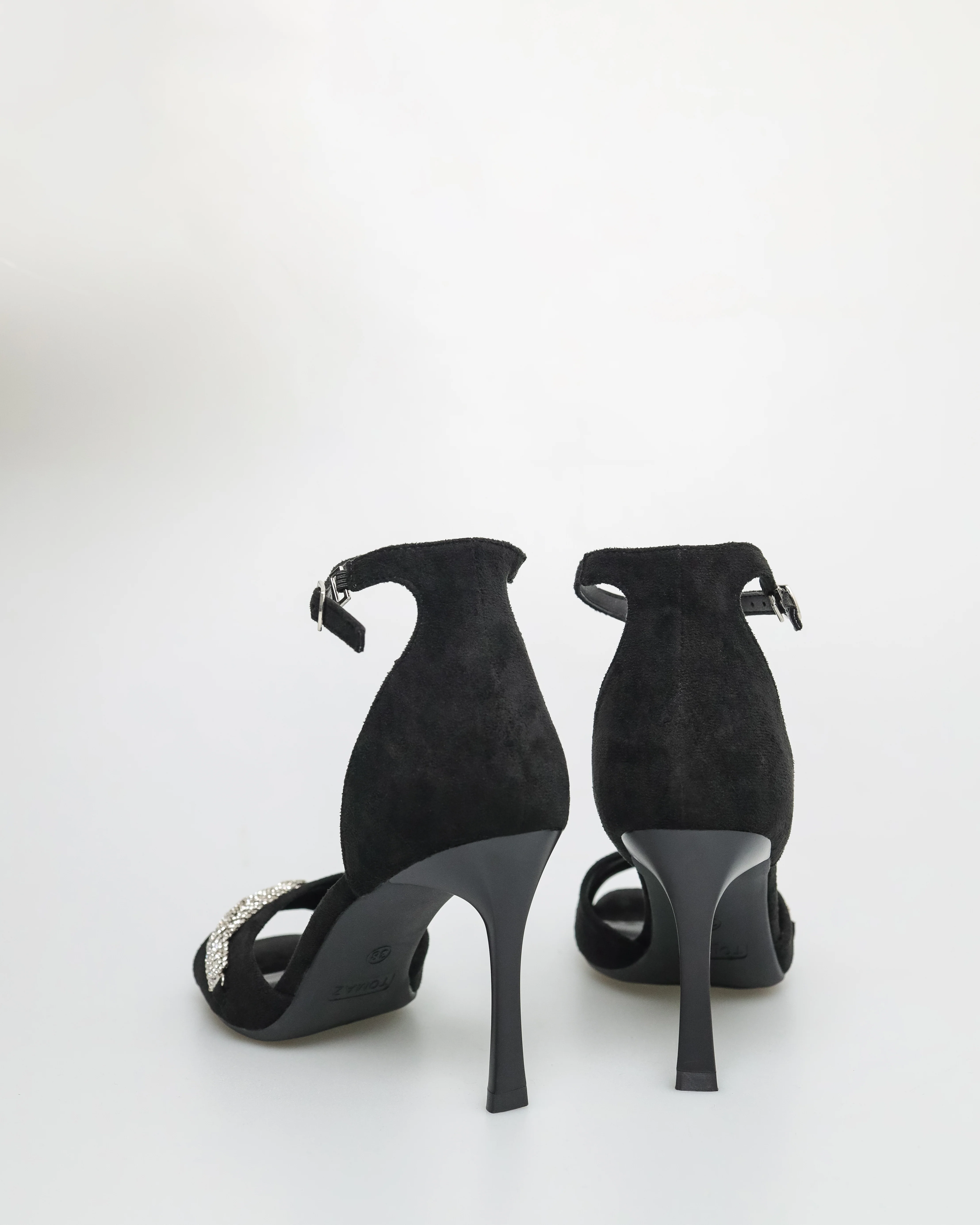 Tomaz NN291 Ladies Gemstone Anklestrap Heels - Image 3