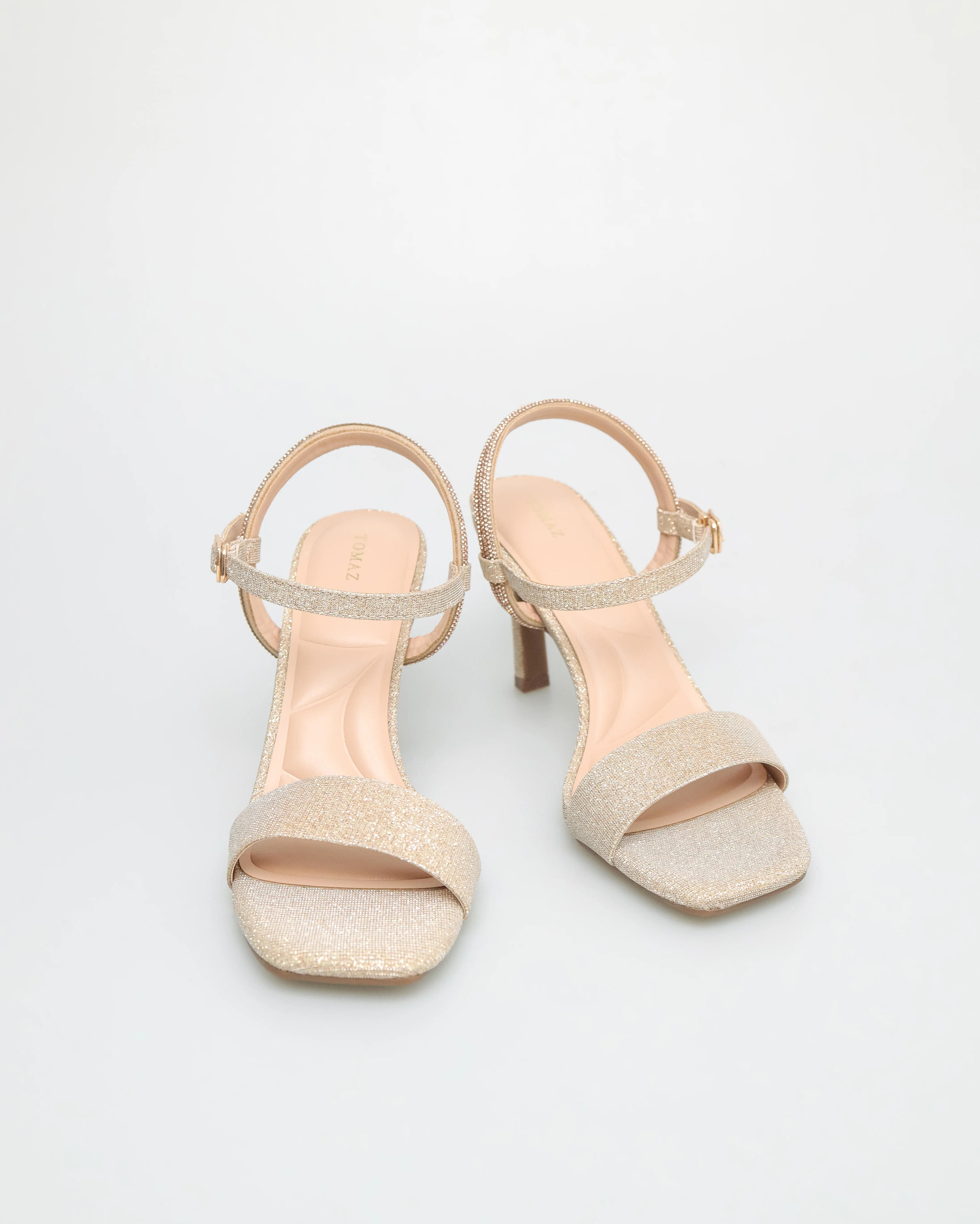 Tomaz NN299 Ladies Glitter Slingbacks Heels - Image 2