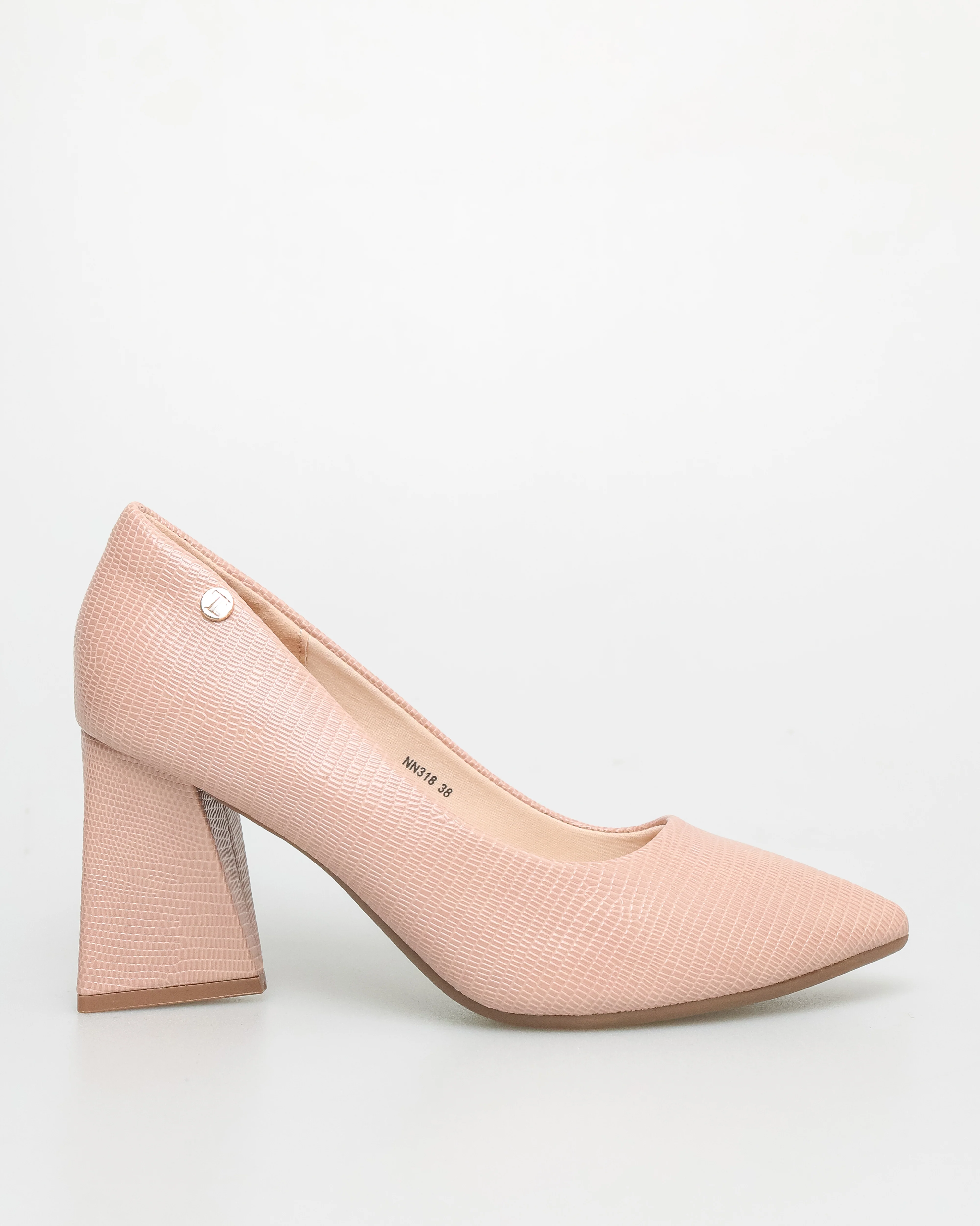 Tomaz NN318 Ladies Matte Block Heels - Image 5