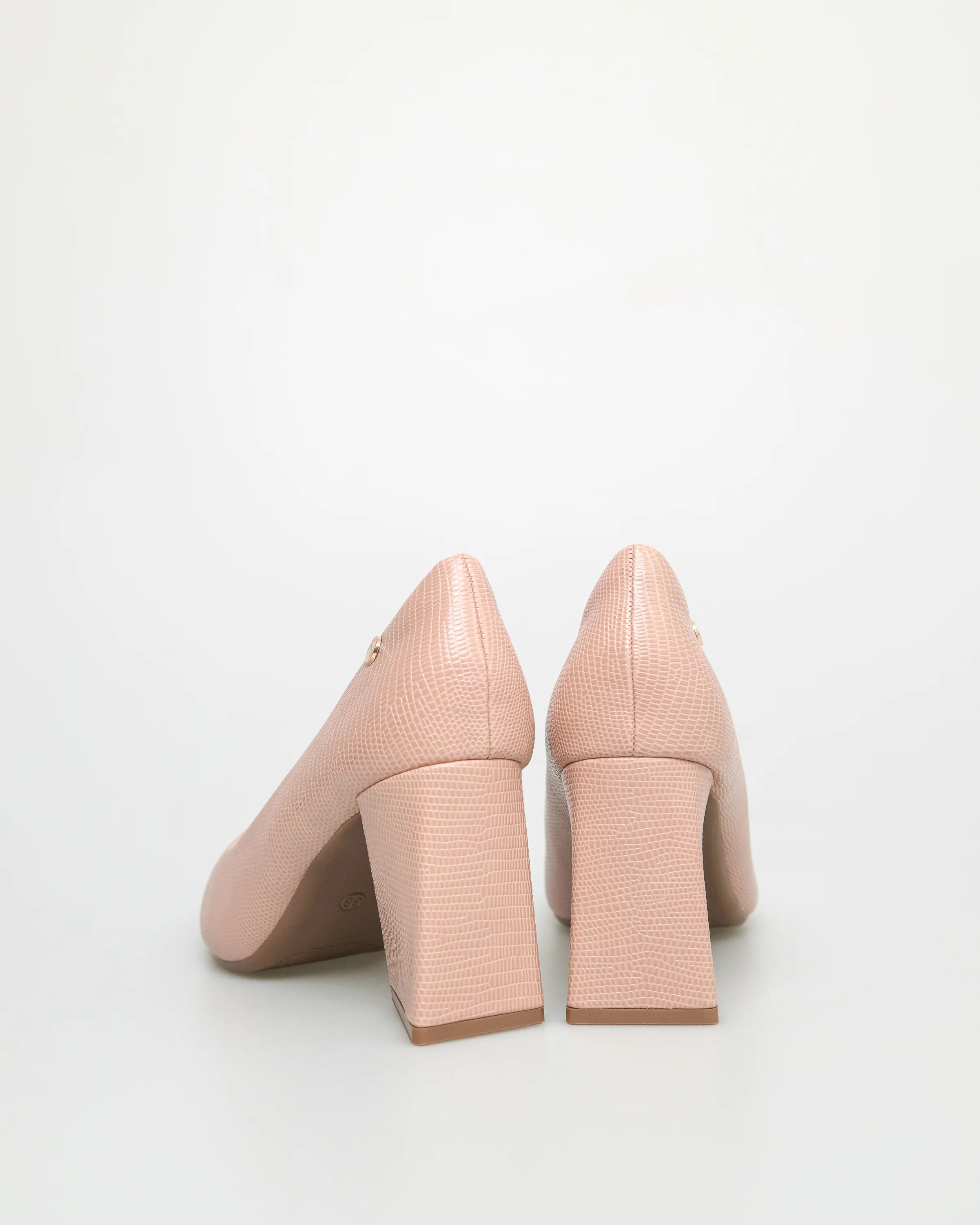 Tomaz NN318 Ladies Matte Block Heels - Image 7
