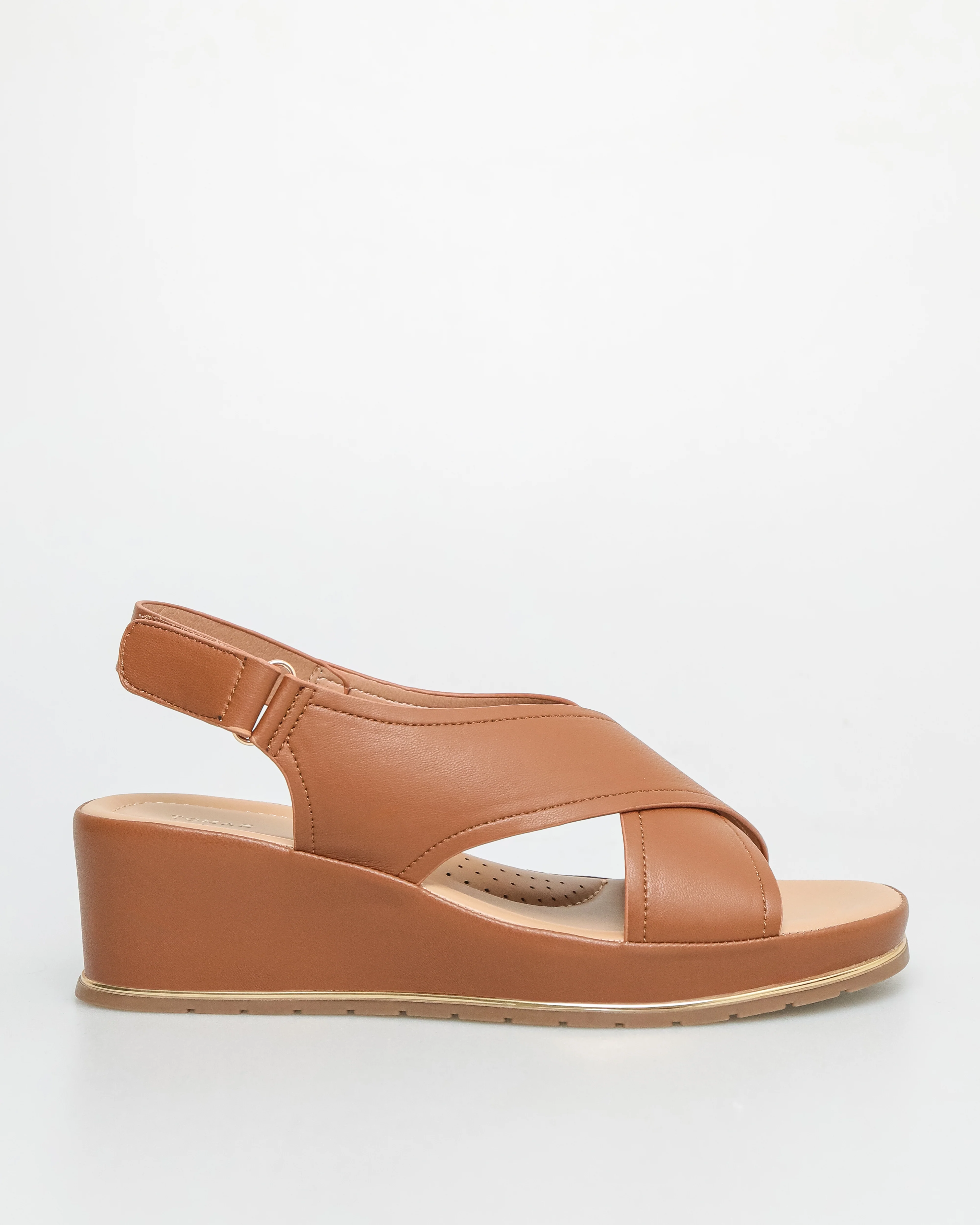 Tomaz NN325 Ladies Double Cross Strap Sandal - Image 5