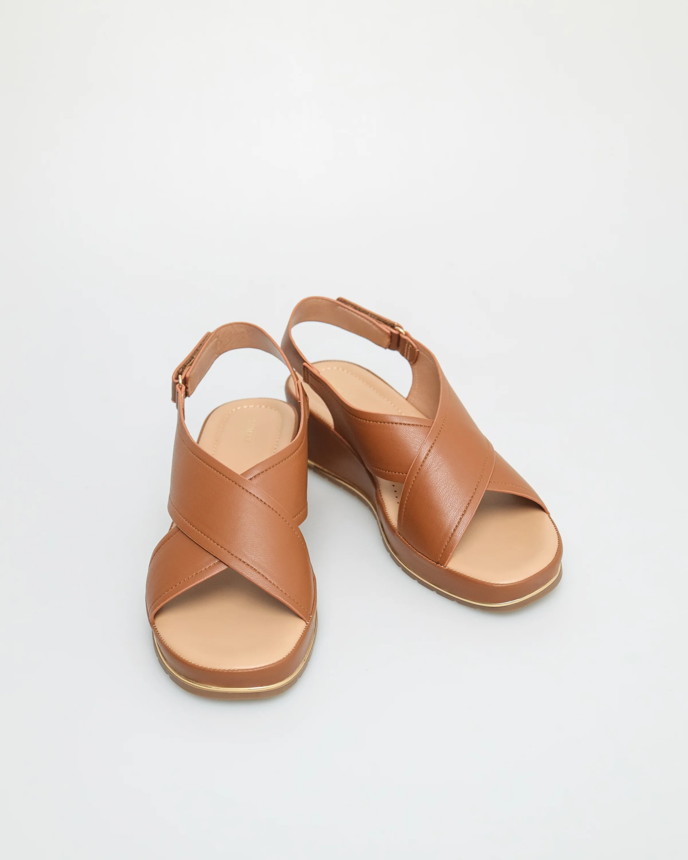 Tomaz NN325 Ladies Double Cross Strap Sandal - Image 6