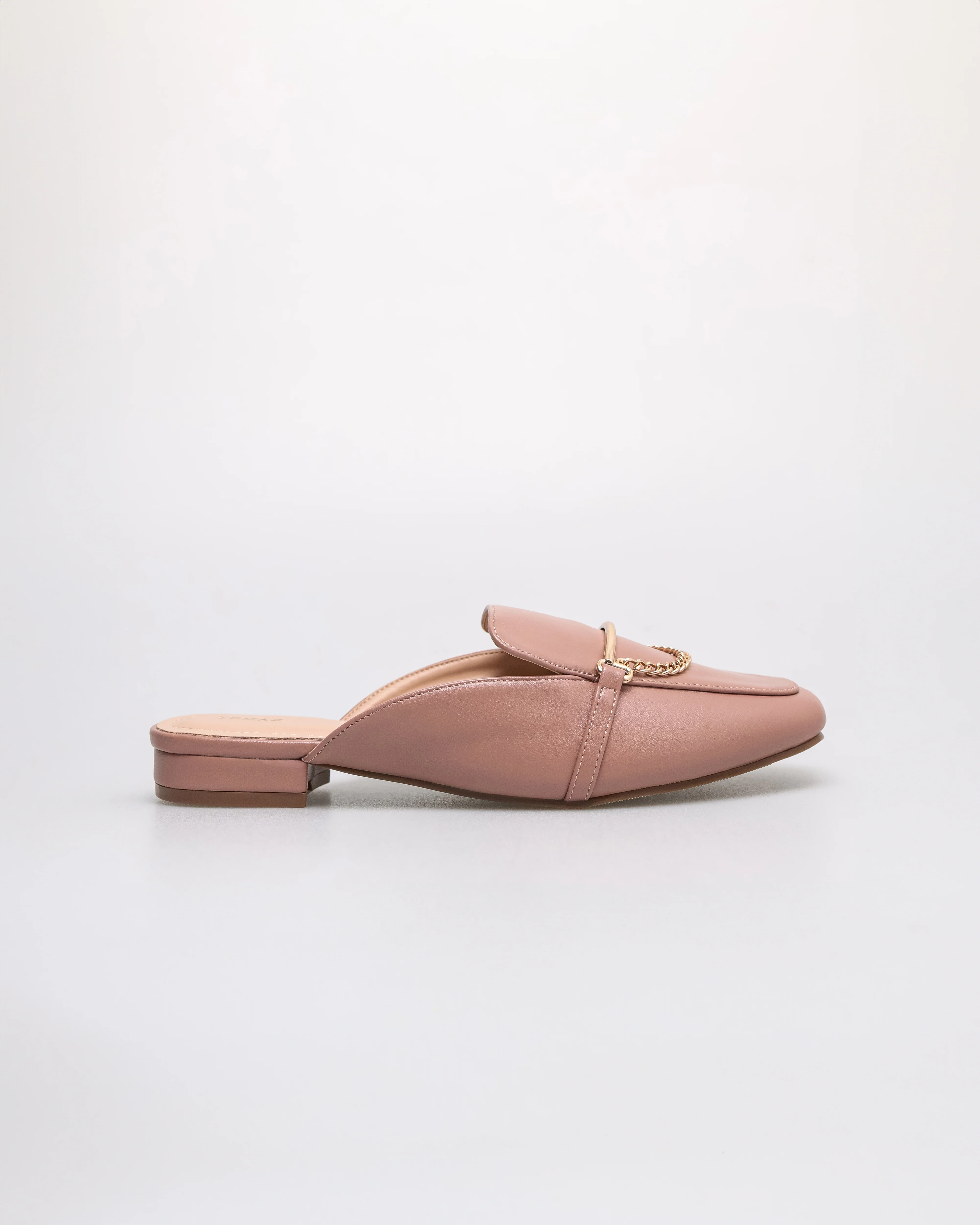 Tomaz NN365 Ladies Mini Gold Chain Mules - Image 5