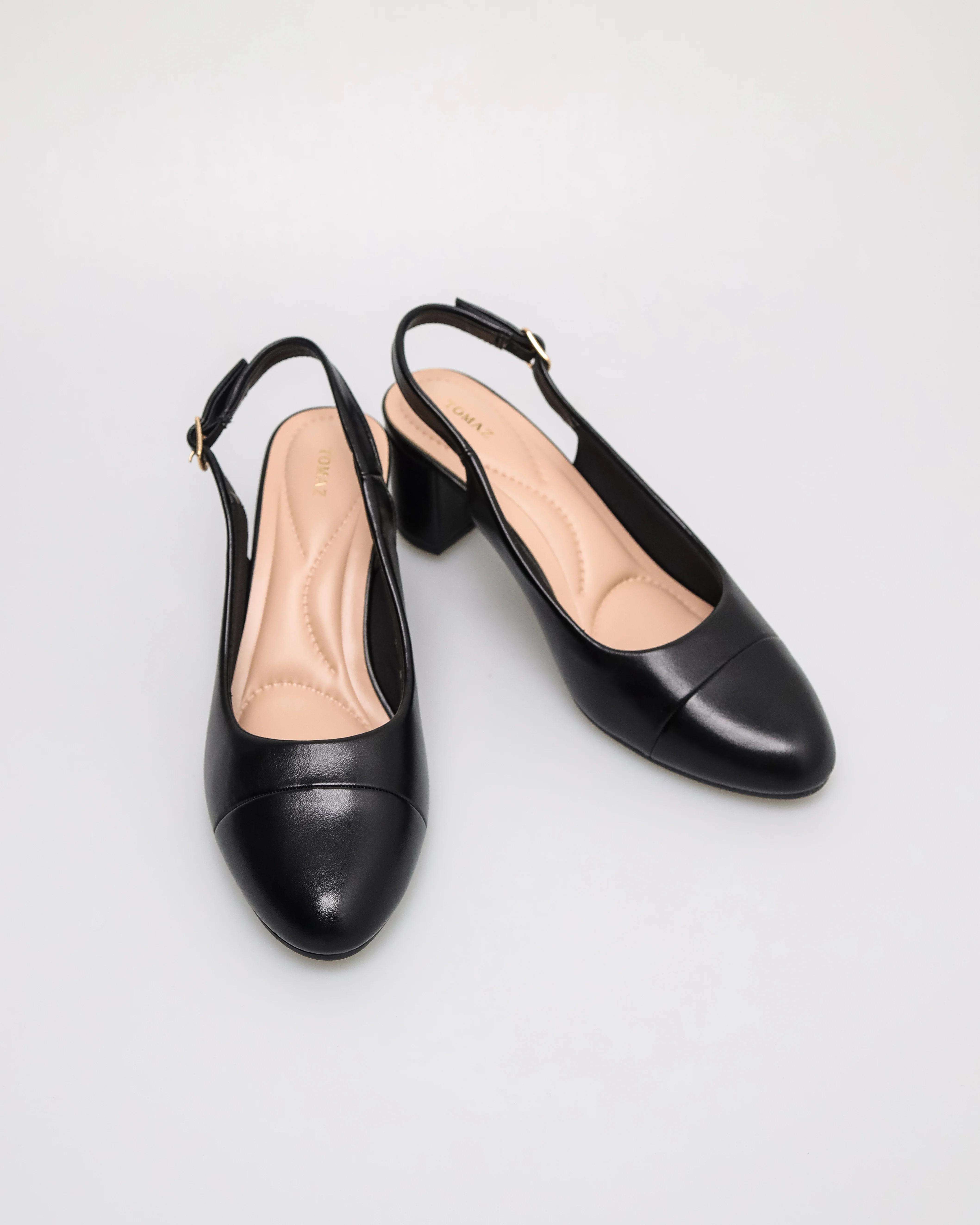 Tomaz NN379 Ladies Plain Ballerina Slingback Heels - Image 2