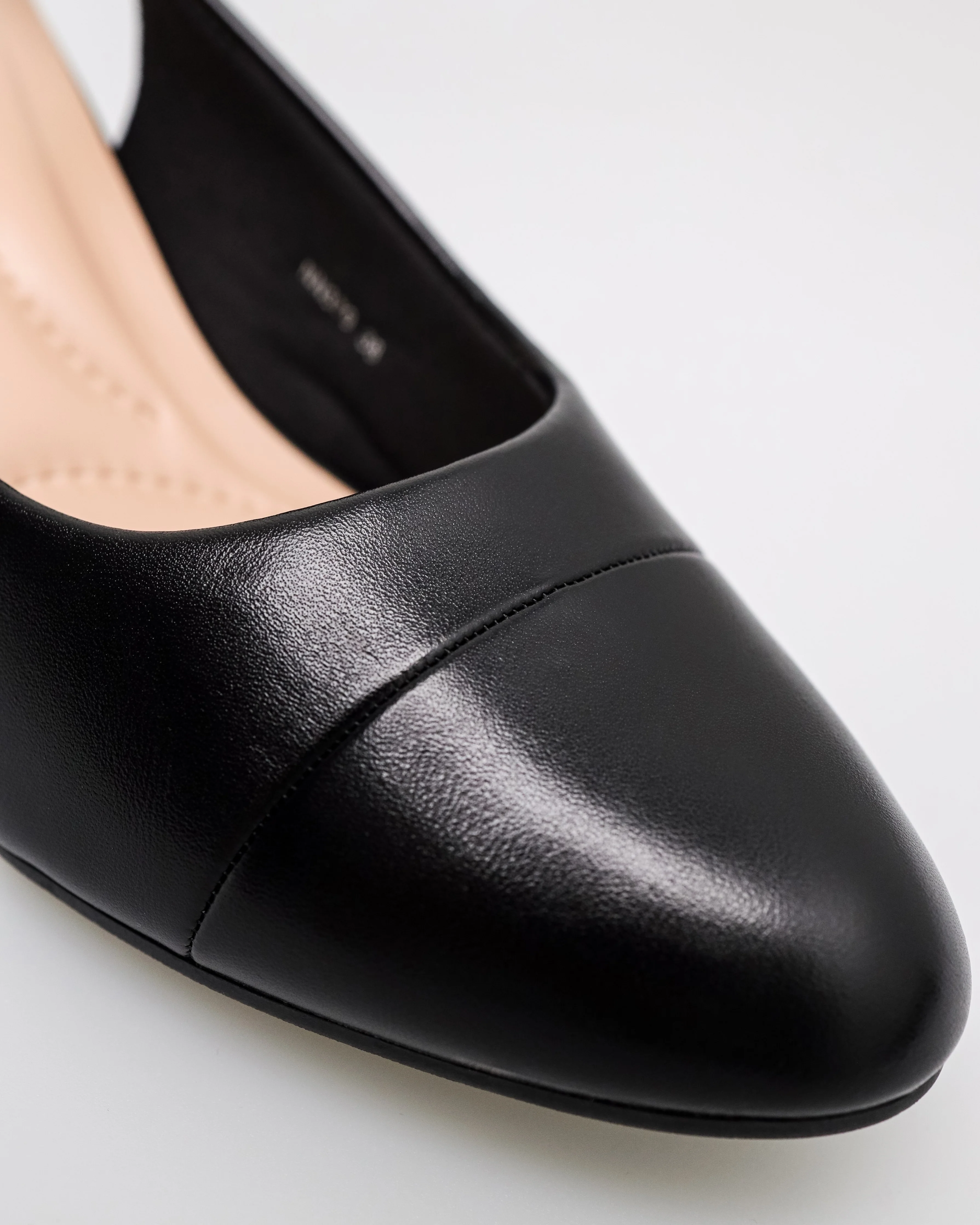 Tomaz NN379 Ladies Plain Ballerina Slingback Heels - Image 4
