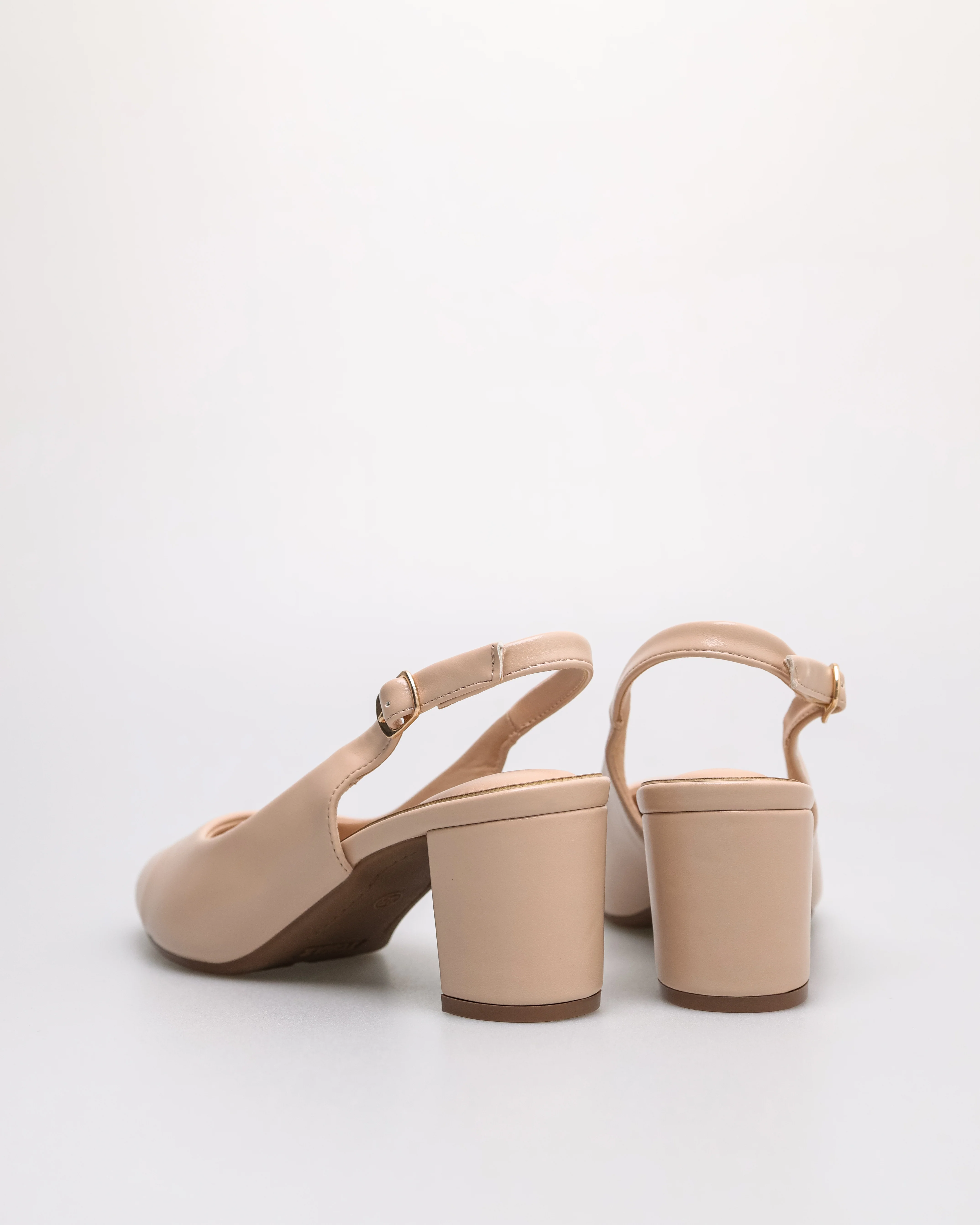 Tomaz NN379 Ladies Plain Ballerina Slingback Heels - Image 7